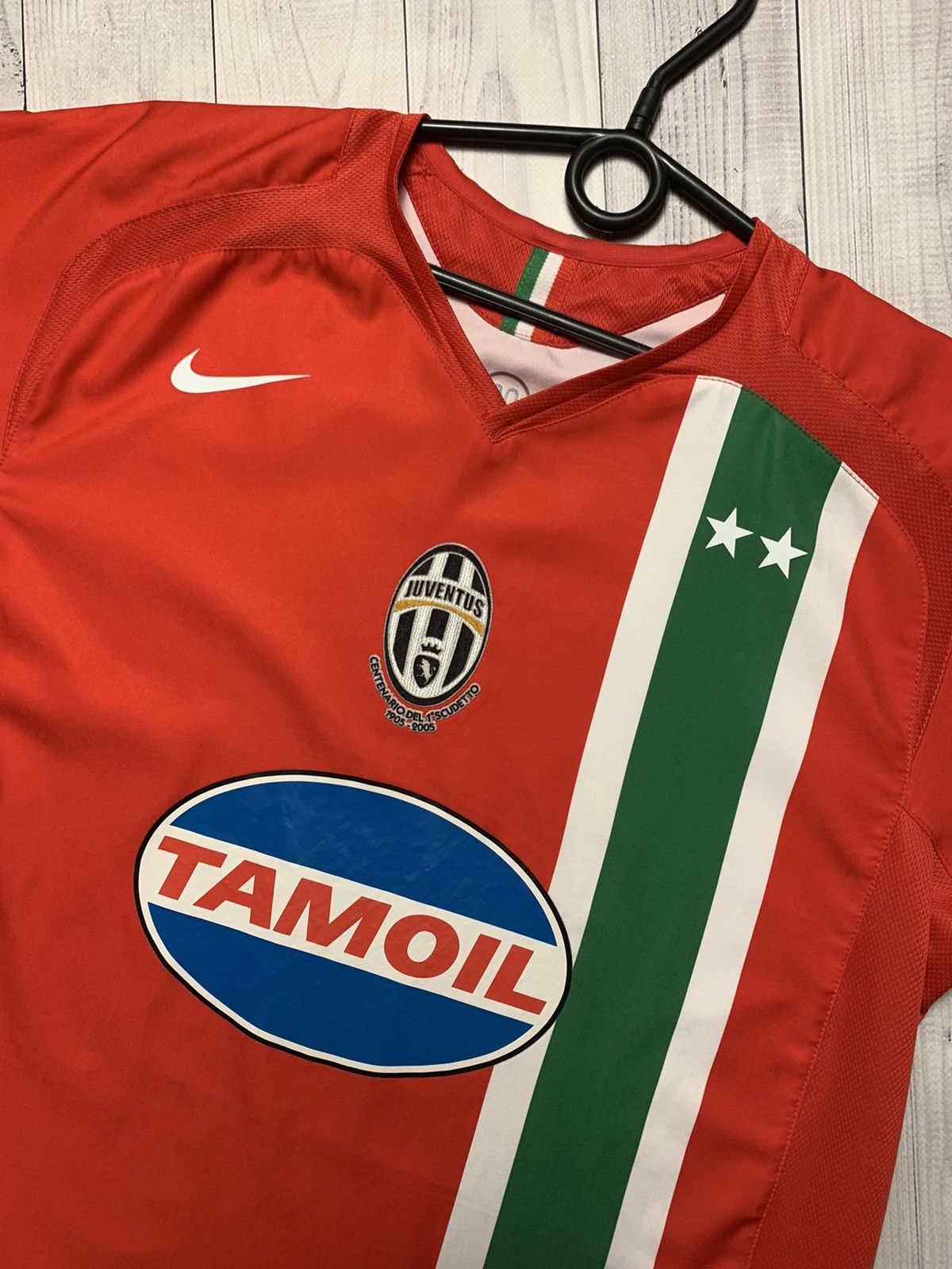 Nike × Vintage Vintage Juventus soccer jersey Red away 100 years rare M Size US M / EU 48-50 / 2 - 3 Thumbnail