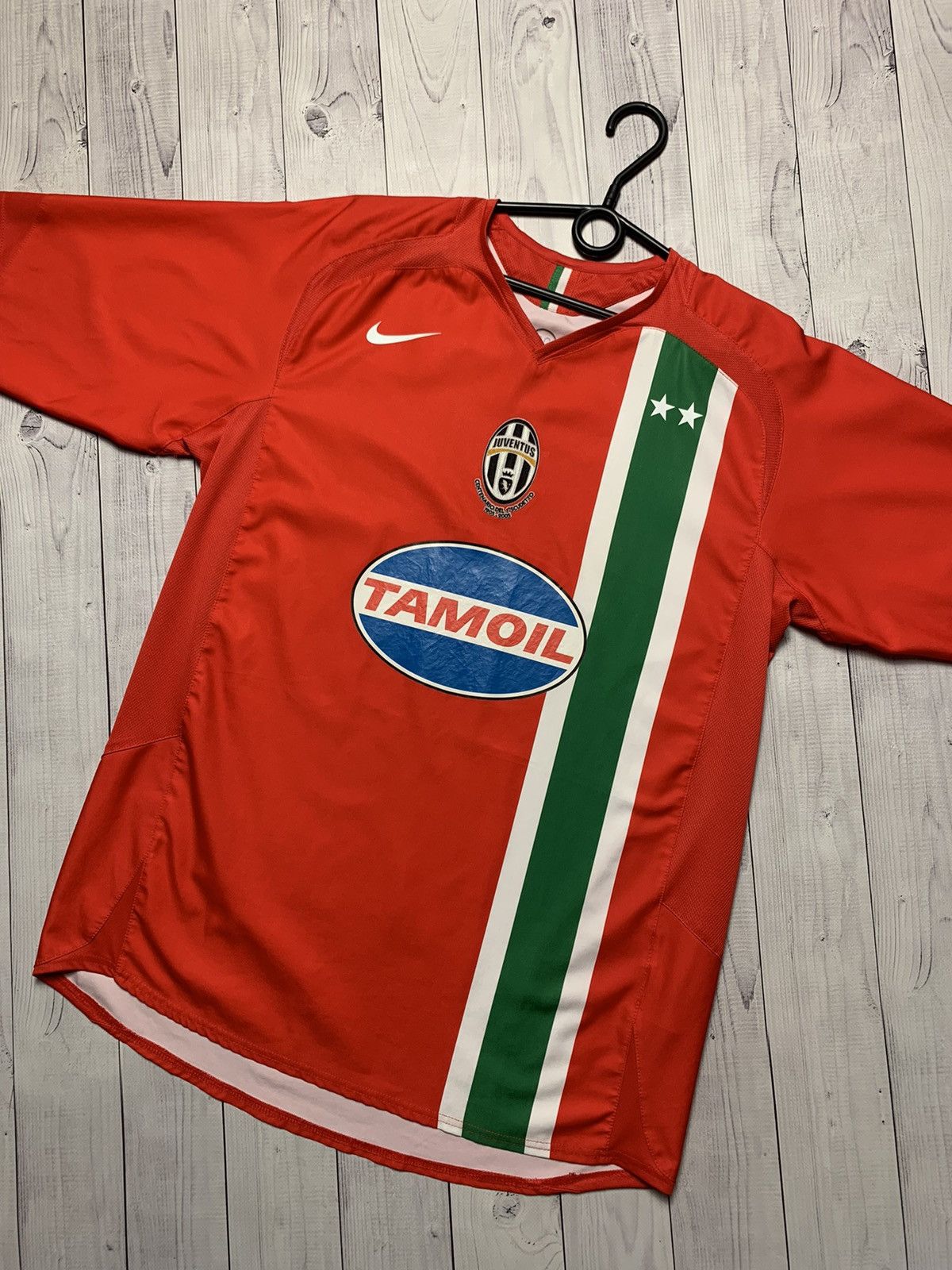 Nike × Vintage Vintage Juventus soccer jersey Red away 100 years rare M Size US M / EU 48-50 / 2 - 2 Thumbnail