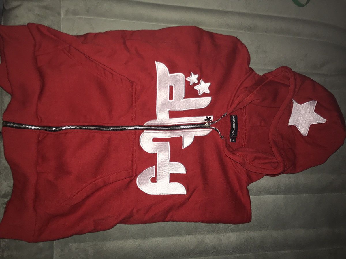 Divide The Youth S Red Zip Up Hoodie