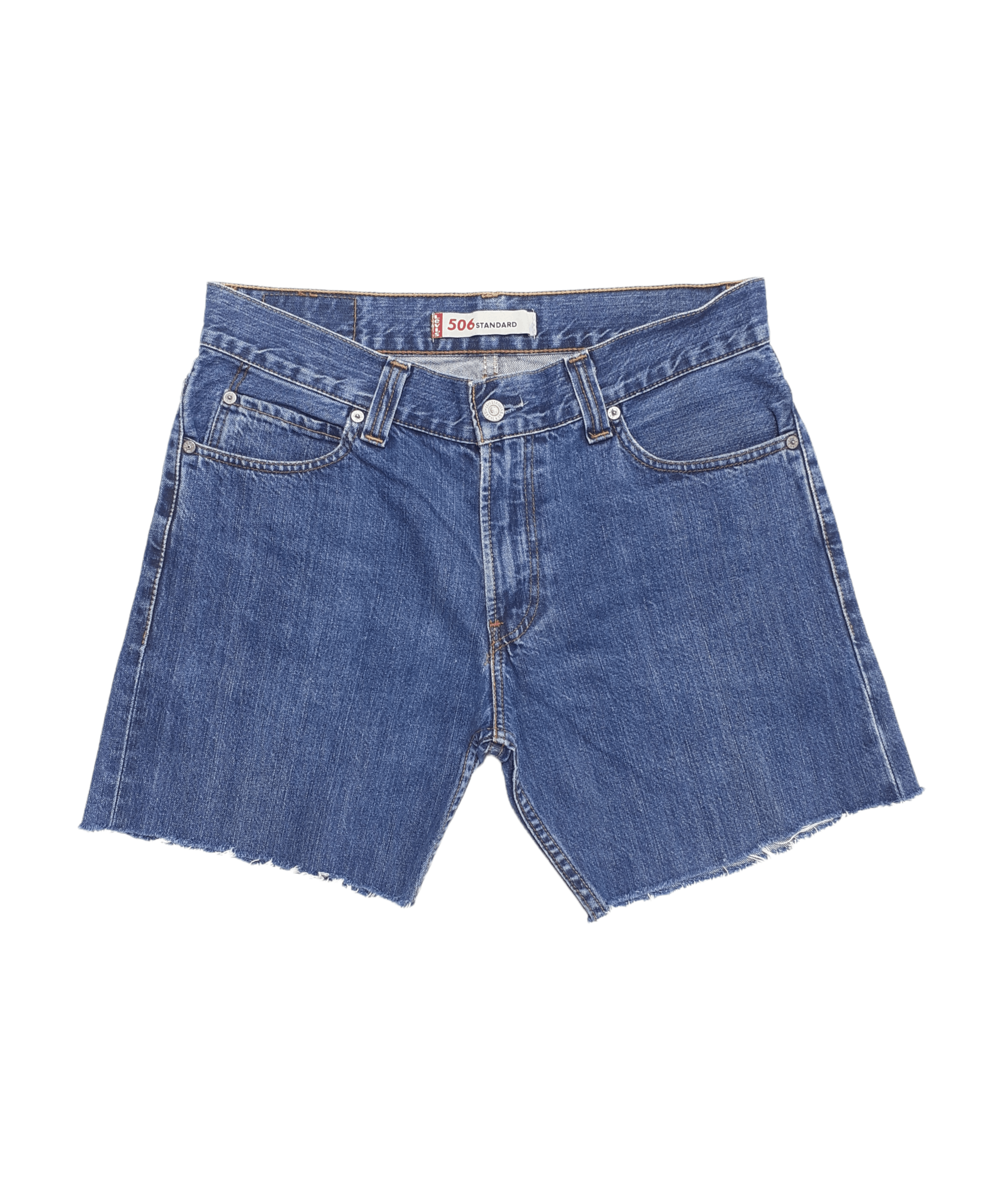Levi's × Levi's Vintage Clothing × Vintage Vintage 00's Levi's 506 Straight Size 33 Blue Denim Shorts Size US 33 - 1 Thumbnail