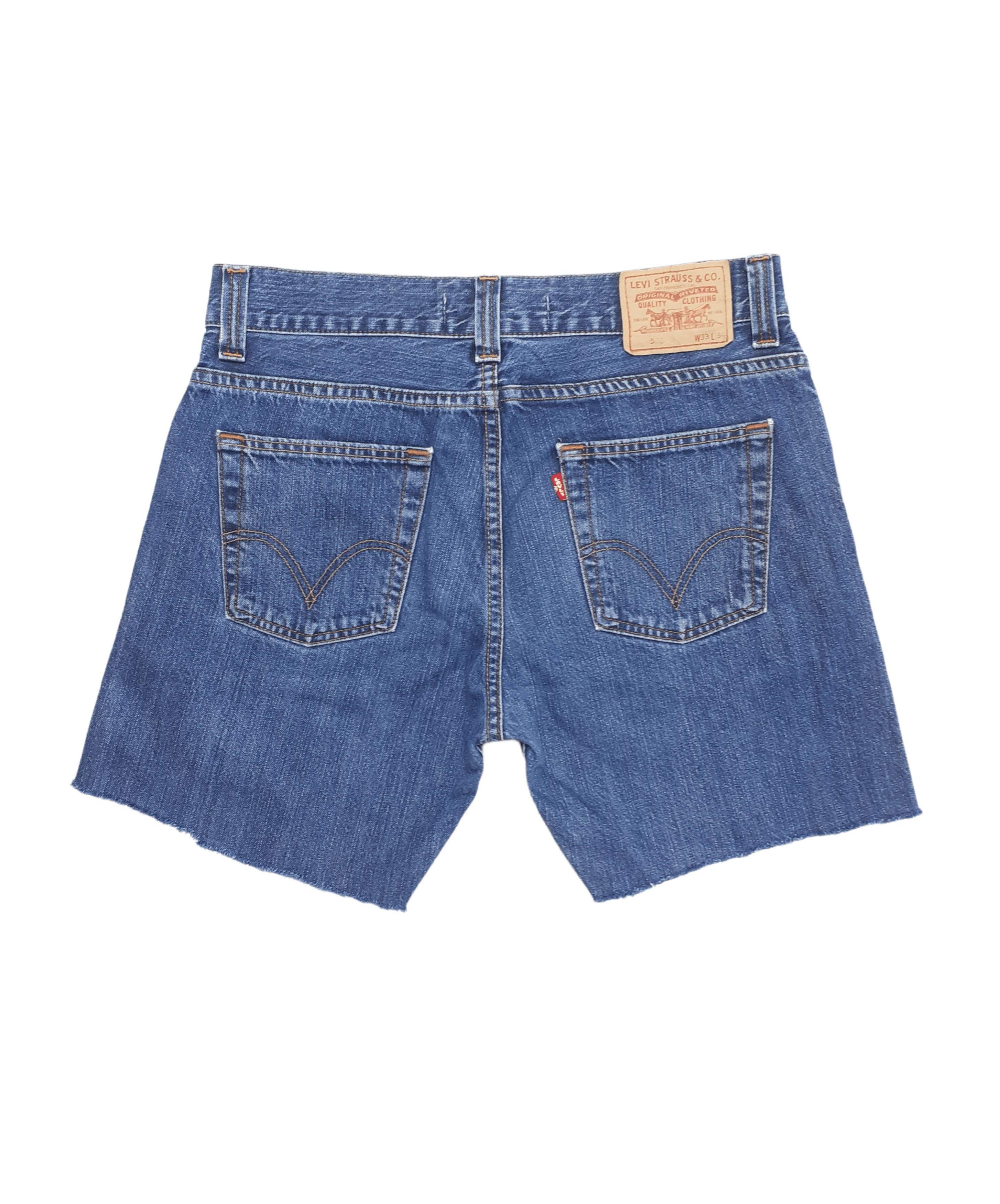 Levi's × Levi's Vintage Clothing × Vintage Vintage 00's Levi's 506 Straight Size 33 Blue Denim Shorts Size US 33 - 2 Thumbnail