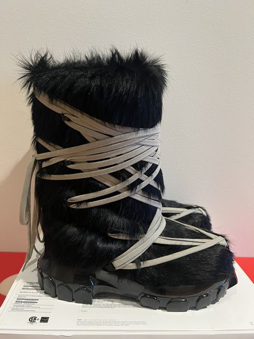 Rick Owens Rick Owens Pony Hair Megalace Lunar Boots RARE Grailed