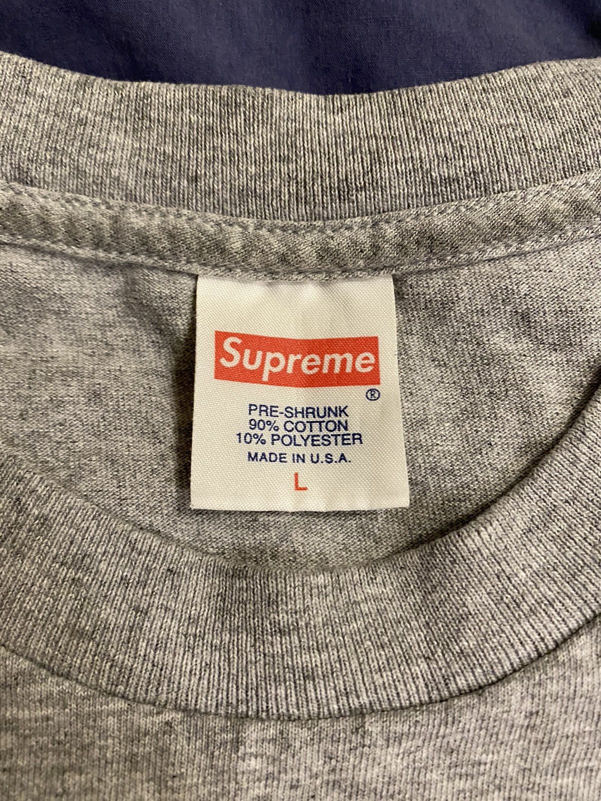Supreme Supreme FW15 grey planes tee Size US L / EU 52-54 / 3 - 3 Thumbnail