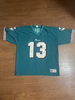 StranStarsBest 80s Vintage Dan Marino #13 Miami Dolphins NFL Football Rawlings Jersey T-Shirt - Medium