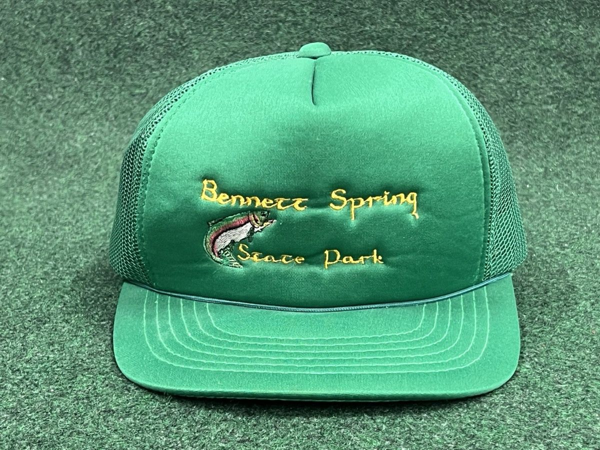 Vintage Vintage Bennett Spring State Park Trout Fishing Trucker Hat Size ONE SIZE - 1 Thumbnail
