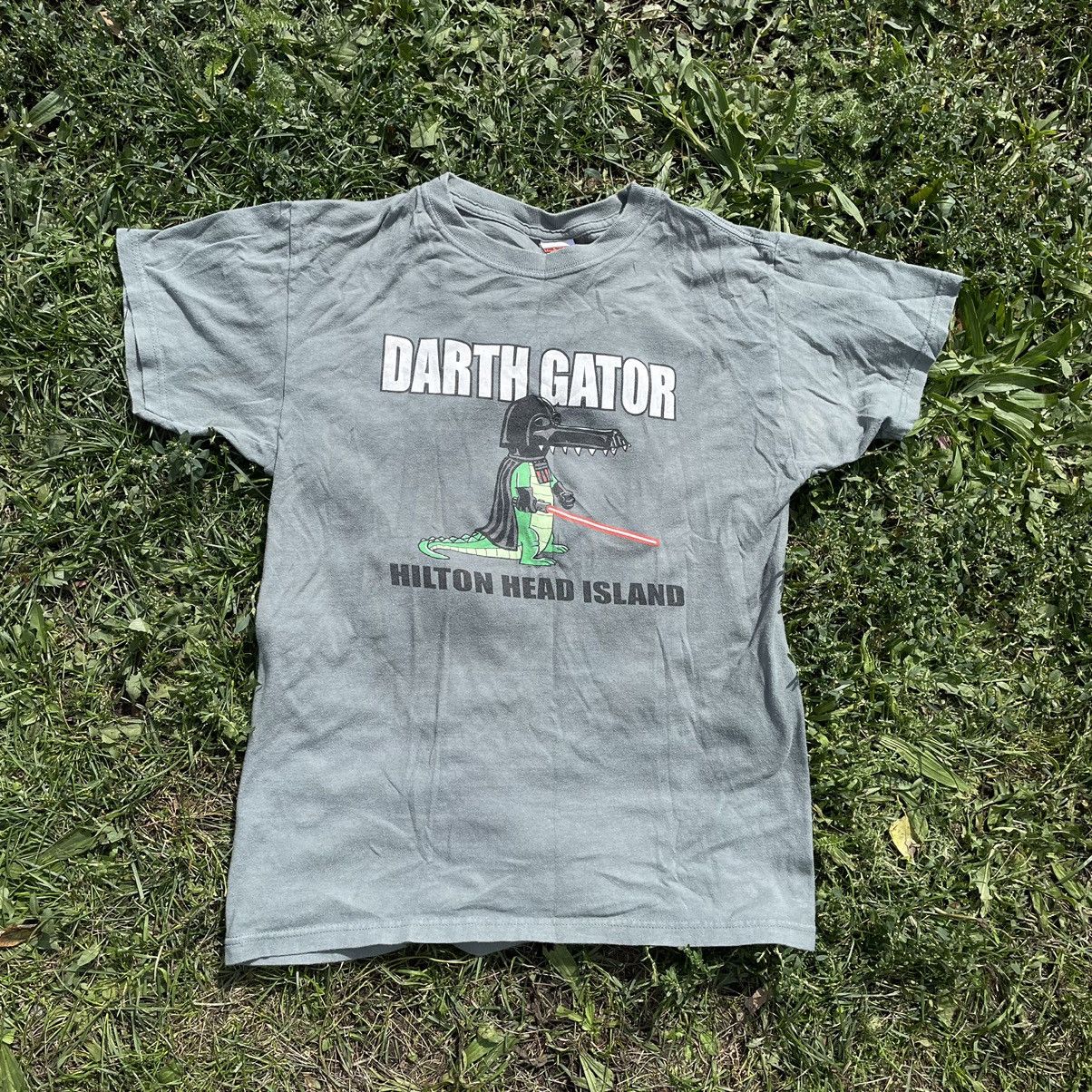 Vintage Vintage Y2K Sun Faded Darth Gator Graphic Tee Humor Skate S Size US S / EU 44-46 / 1 - 1 Thumbnail