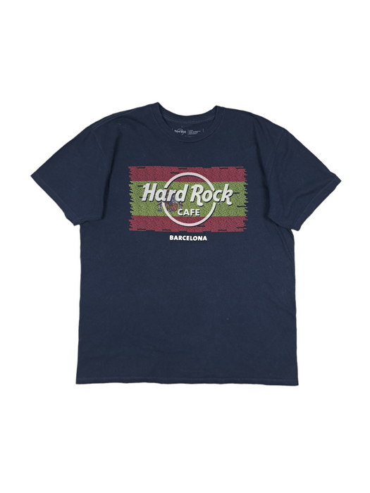 Vintage Vintage 90's Hard Rock Cafe Barcelona Logo T-shirt Flag L | Grailed