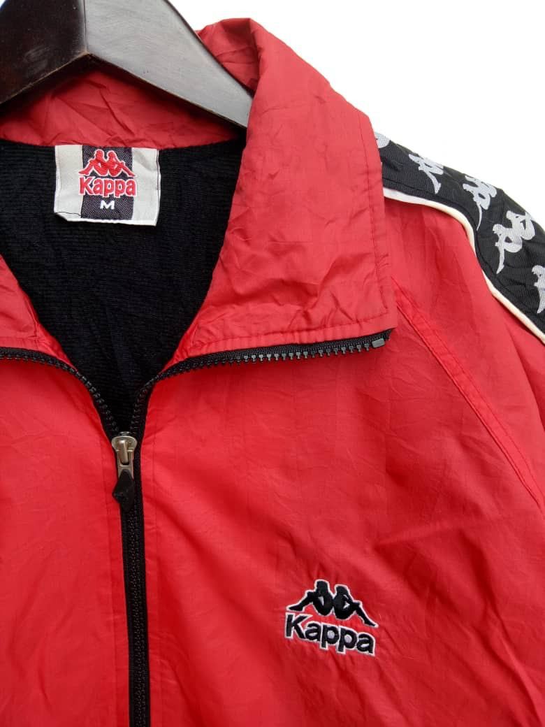 Kappa 💥VINTAGE KAPPA Jacket side tape / hip hop big logo sweater Size US M / EU 48-50 / 2 - 3 Thumbnail
