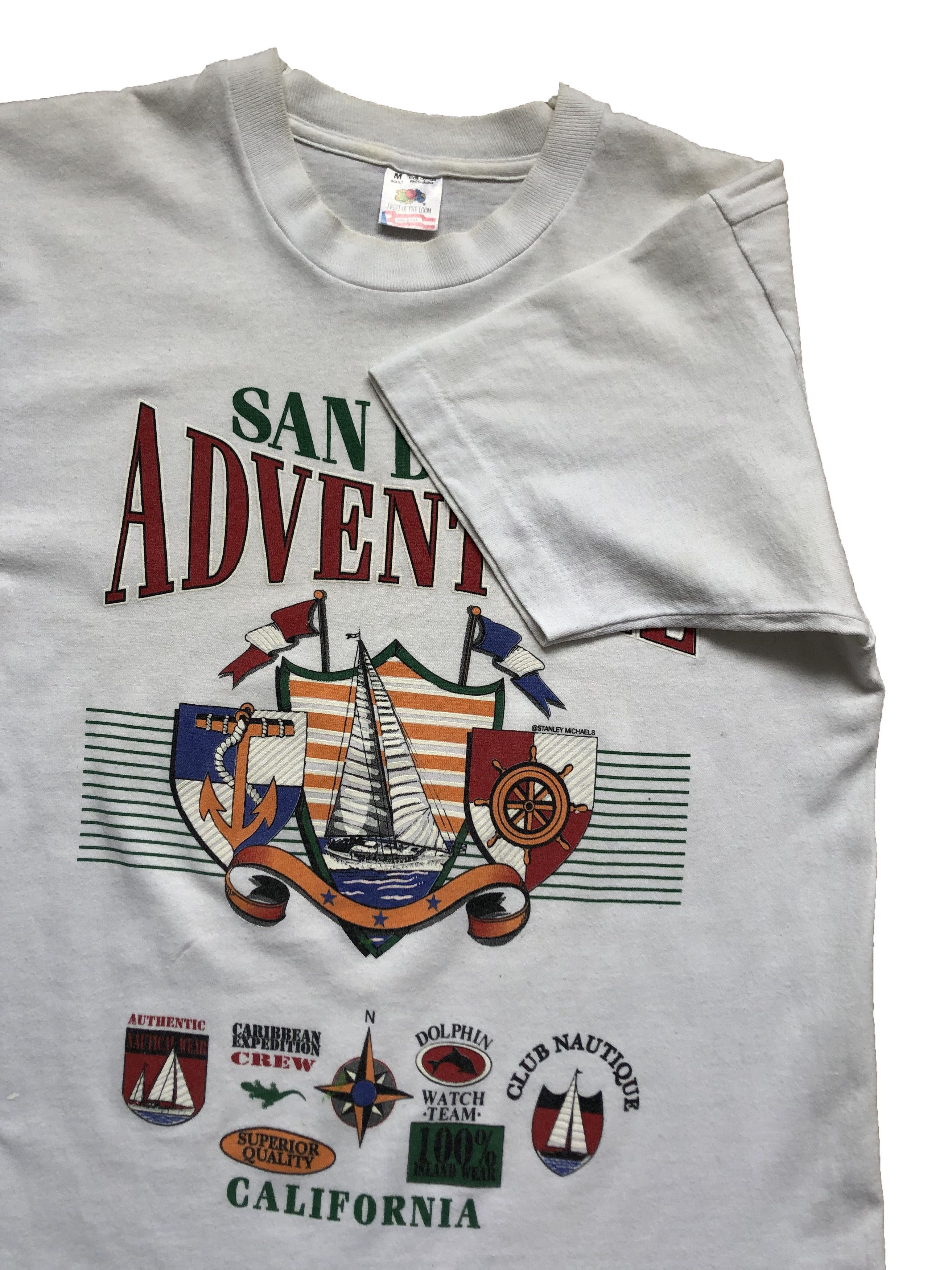 Fruit Of The Loom × Vintage Vintage 90's San Diego Adventure California Tee Shirt Y2K Size US M / EU 48-50 / 2 - 2 Thumbnail