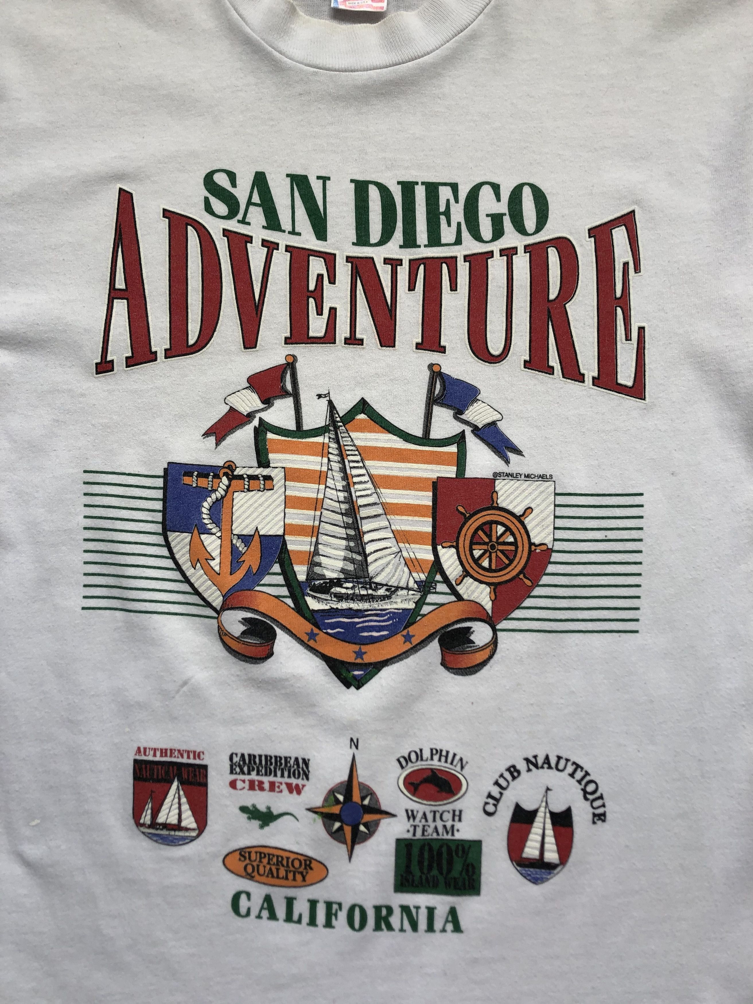 Fruit Of The Loom × Vintage Vintage 90's San Diego Adventure California Tee Shirt Y2K Size US M / EU 48-50 / 2 - 3 Thumbnail