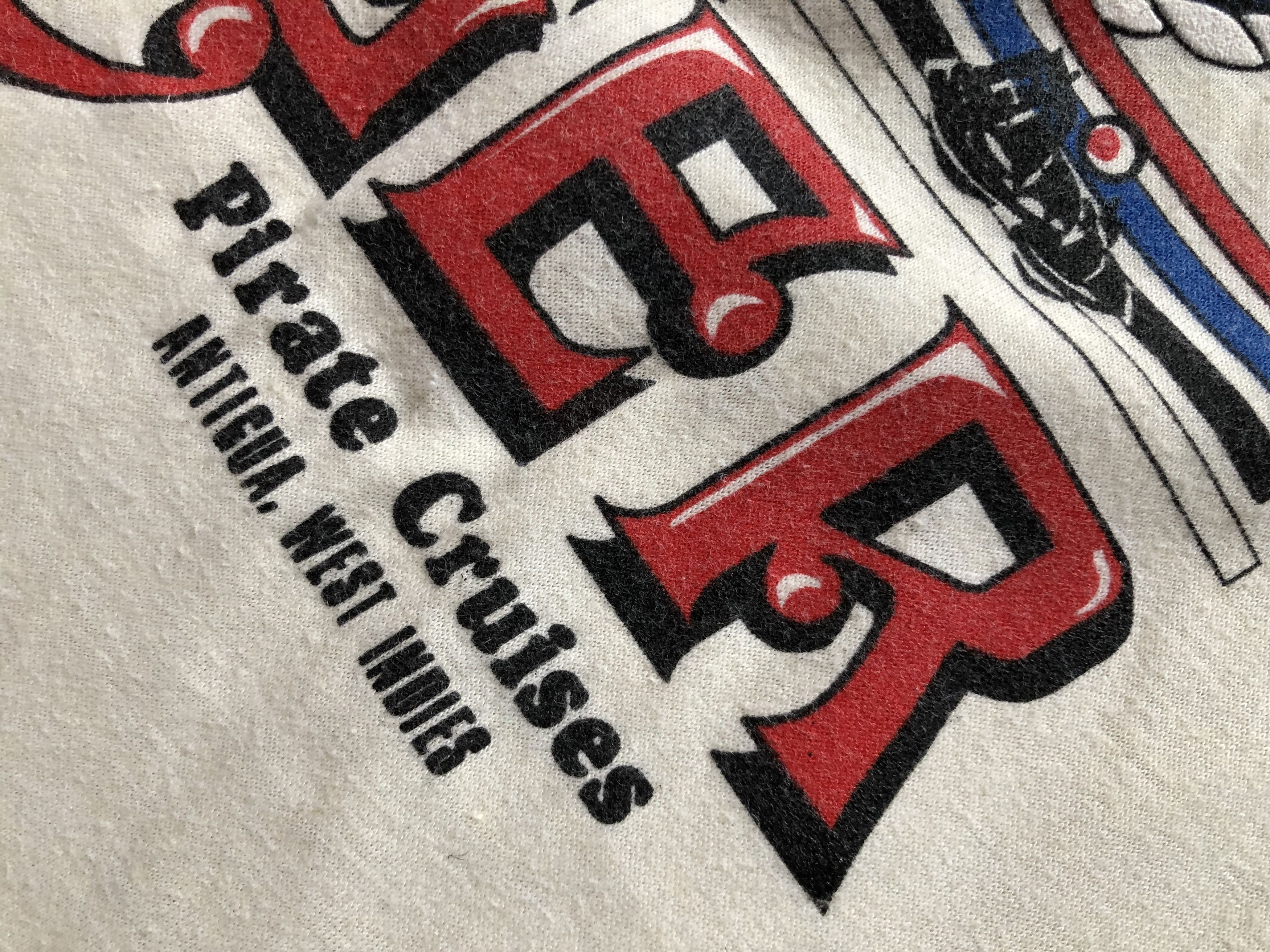 Vintage Vintage Jolly Roger Pirate Cruises 1990's Tee Shirt Y2K Hype Size US XL / EU 56 / 4 - 4 Thumbnail