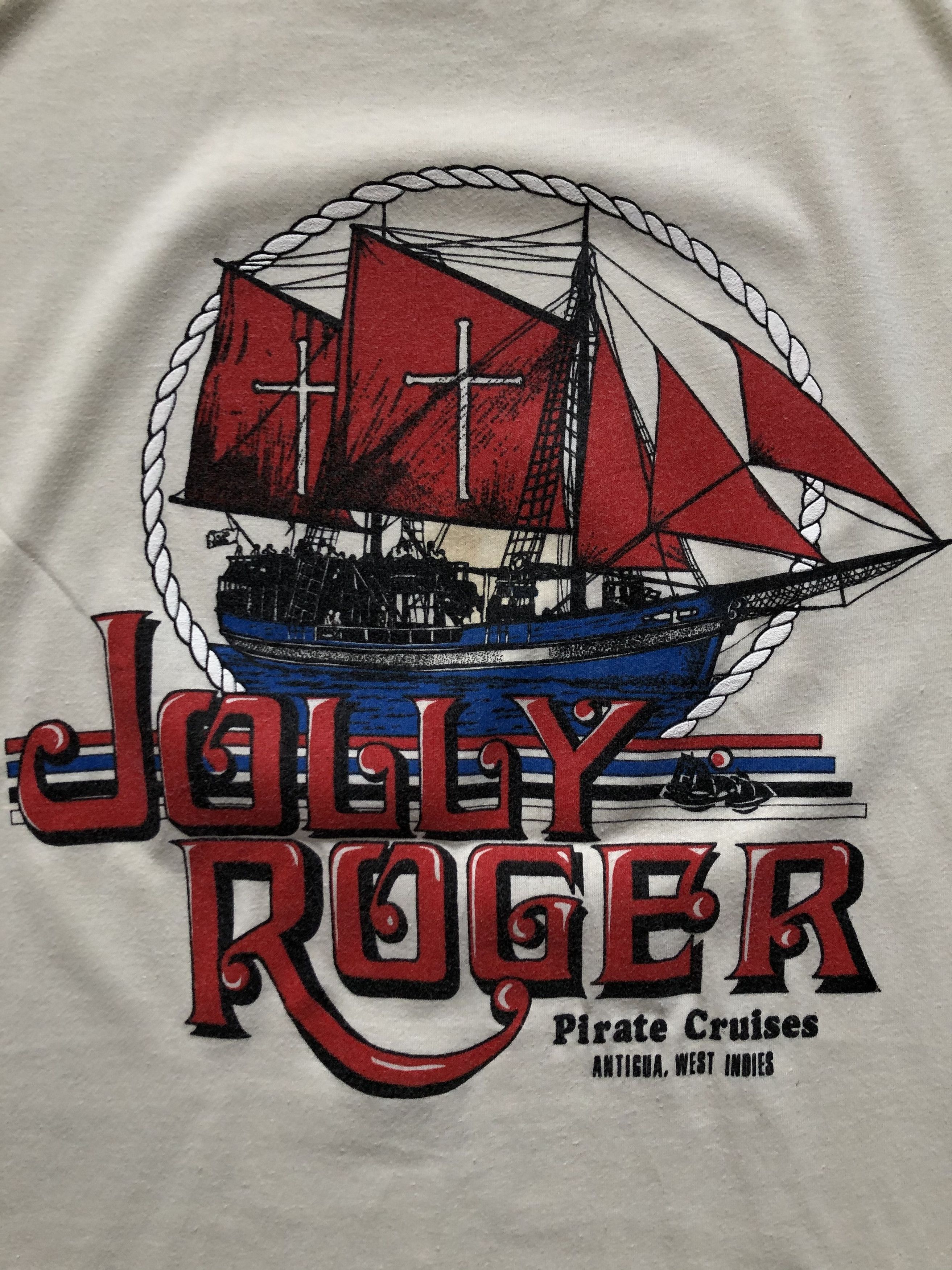 Vintage Vintage Jolly Roger Pirate Cruises 1990's Tee Shirt Y2K Hype Size US XL / EU 56 / 4 - 3 Thumbnail