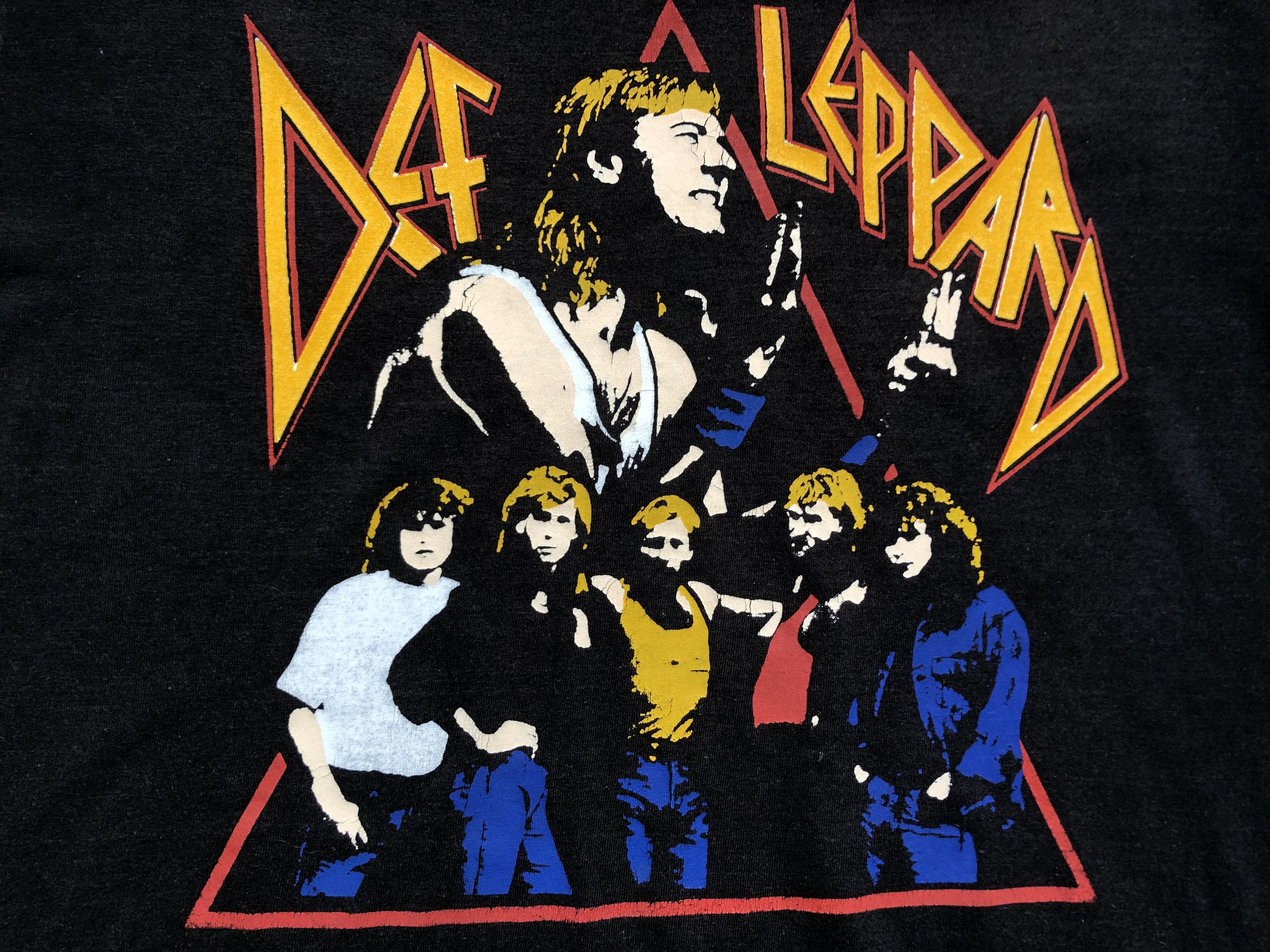 Band Tees × Def Leppard × Vintage Vintage Def Leppard 90's Tee Shirt Rare Band Hype Drill Size US L / EU 52-54 / 3 - 3 Thumbnail