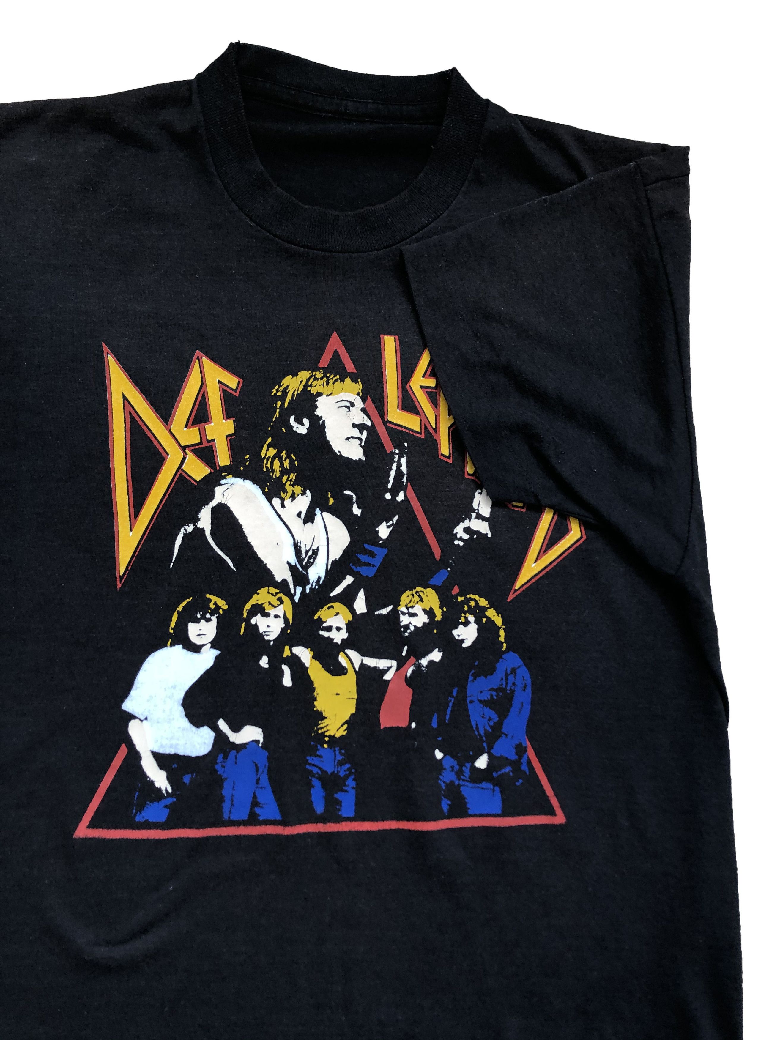 Band Tees × Def Leppard × Vintage Vintage Def Leppard 90's Tee Shirt Rare Band Hype Drill Size US L / EU 52-54 / 3 - 2 Thumbnail