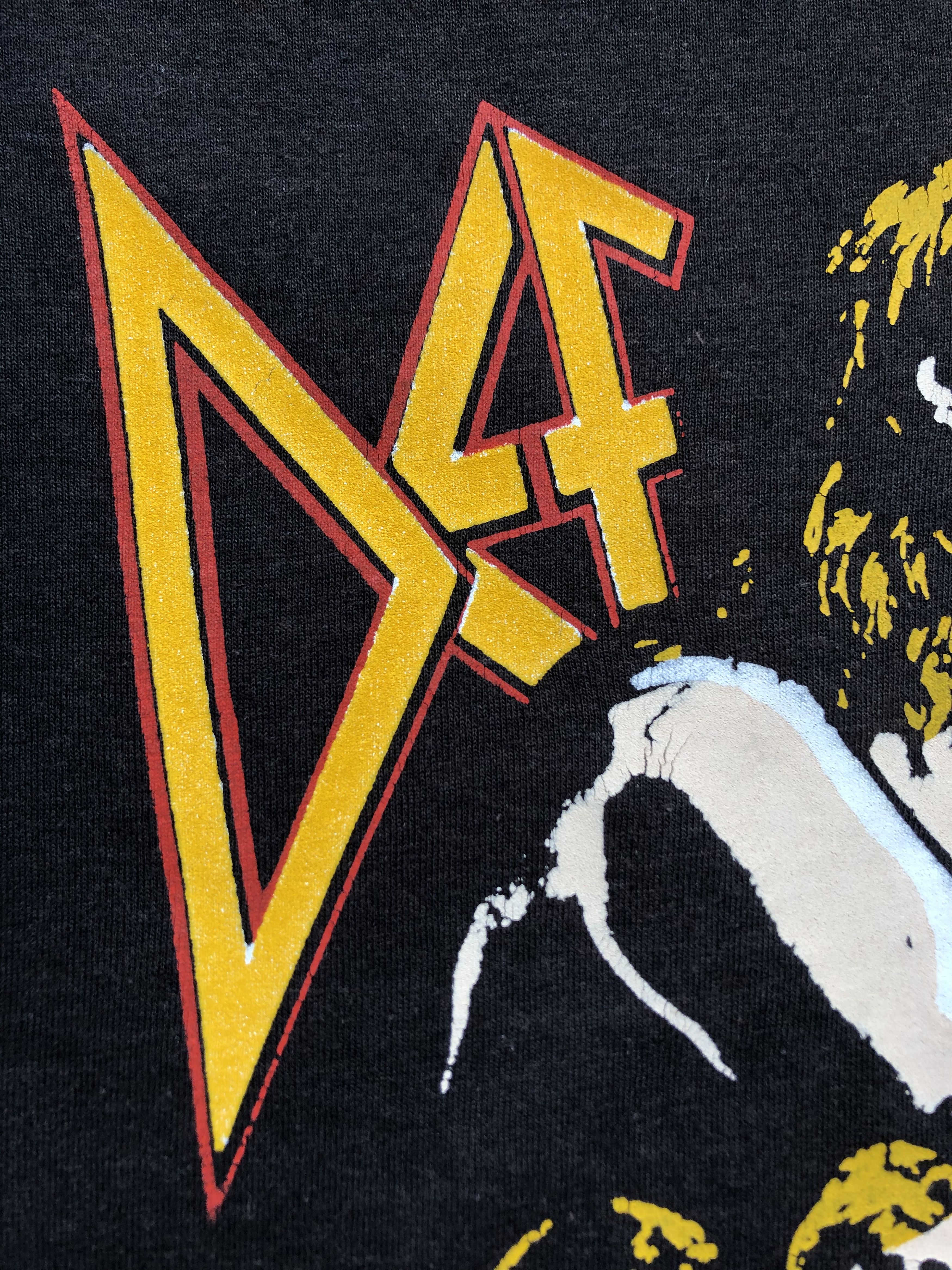 Band Tees × Def Leppard × Vintage Vintage Def Leppard 90's Tee Shirt Rare Band Hype Drill Size US L / EU 52-54 / 3 - 4 Thumbnail