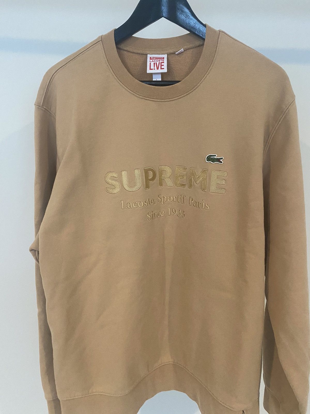 Supreme lacoste hot sale live