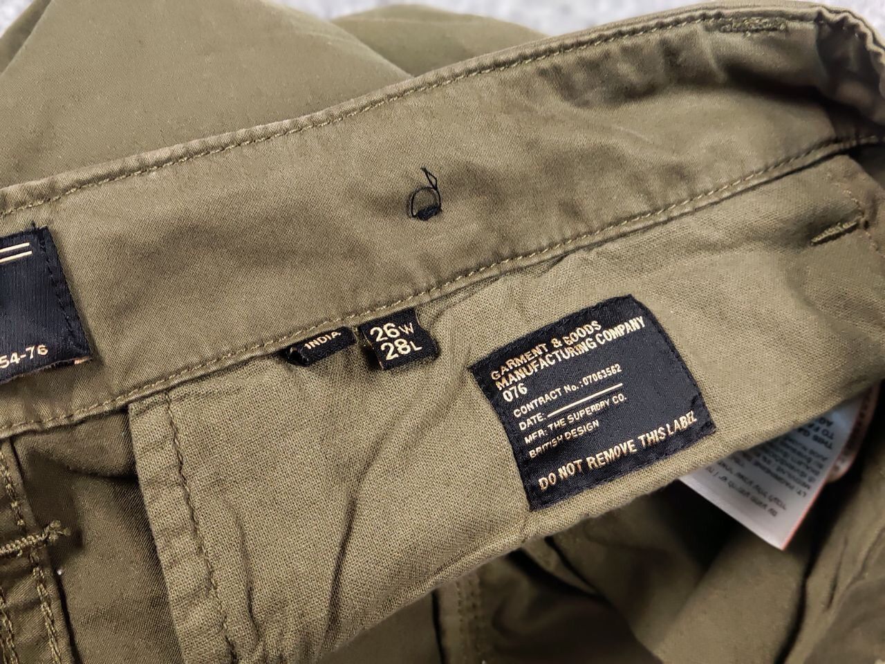 Japanese Brand Vintage Superdry Japan Olive Casual Cargo Pants Size US 27 - 17 Thumbnail