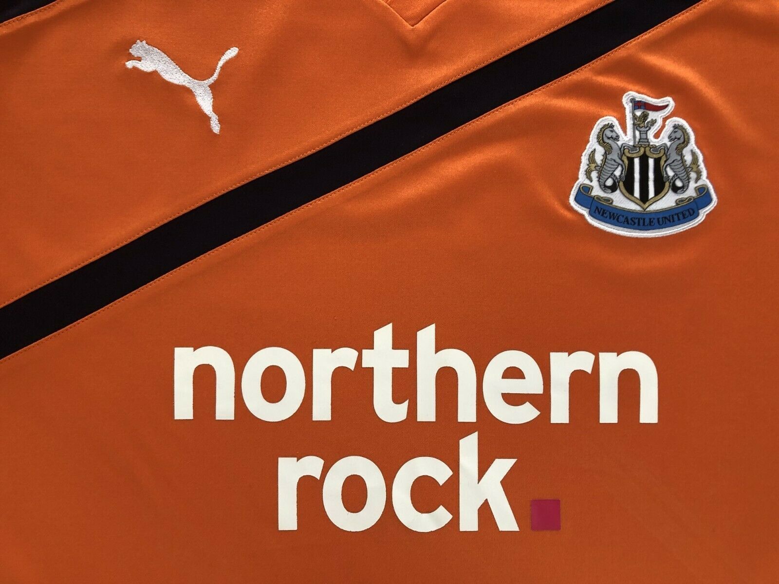 Puma Newcastle United football shirt Tee Jersey Y2K Sport Hype Size US L / EU 52-54 / 3 - 4 Thumbnail
