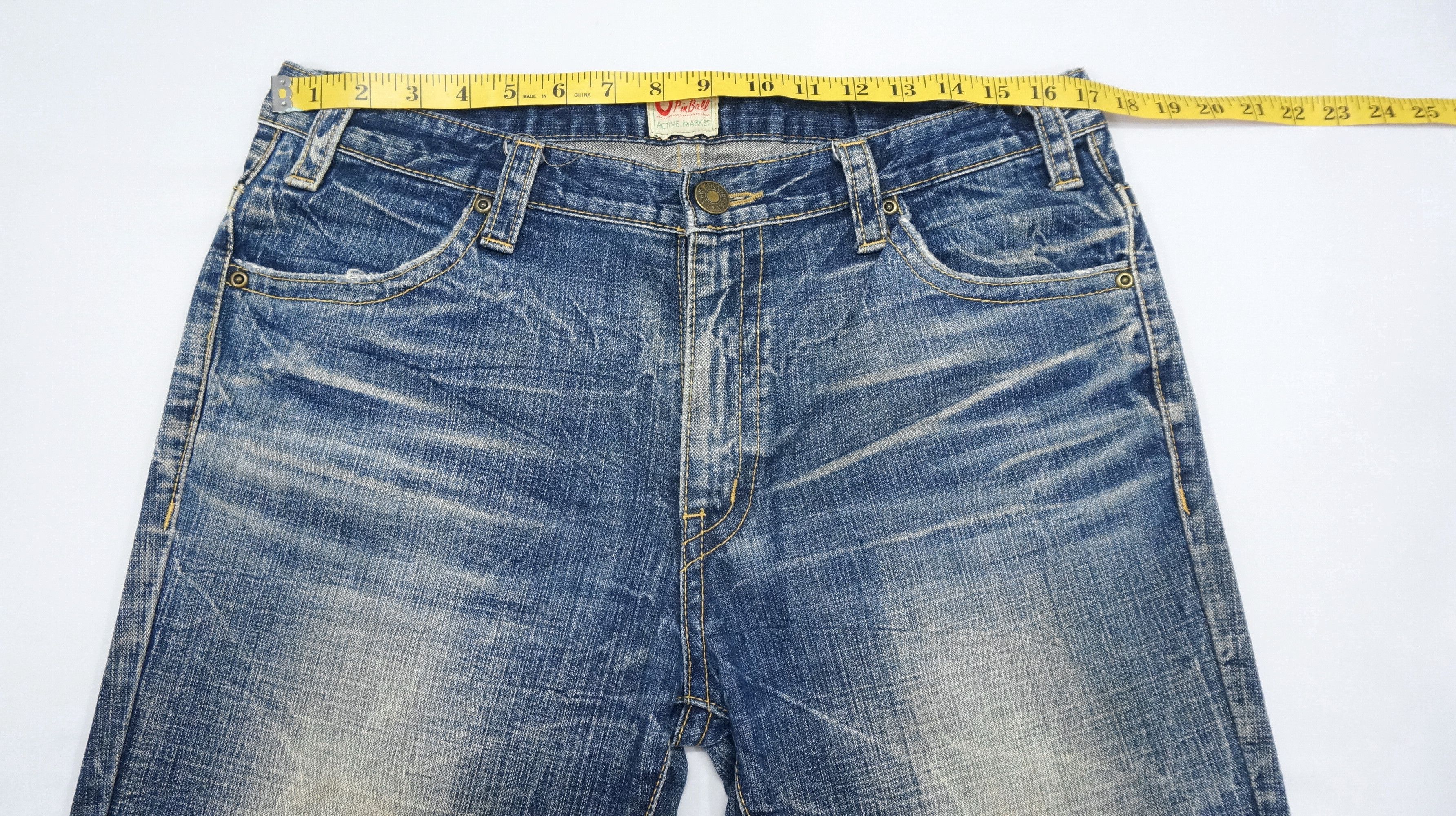 Japanese Brand VTG RARE 🔥 Flared OZZ-FIRST PINBALL Distressed Jeans Size US 34 / EU 50 - 12 Thumbnail