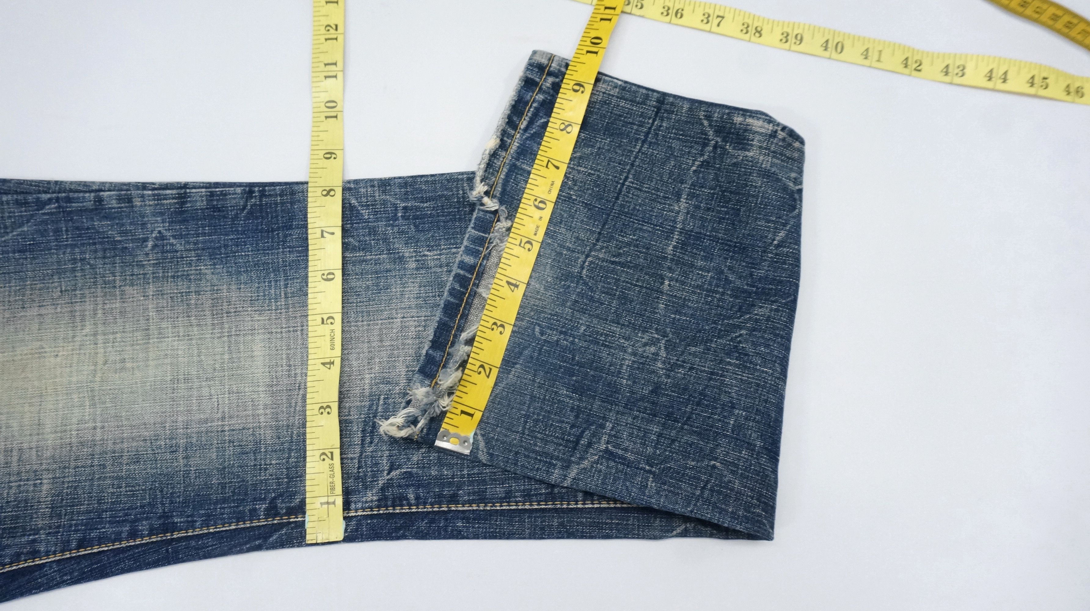 Japanese Brand VTG RARE 🔥 Flared OZZ-FIRST PINBALL Distressed Jeans Size US 34 / EU 50 - 15 Thumbnail