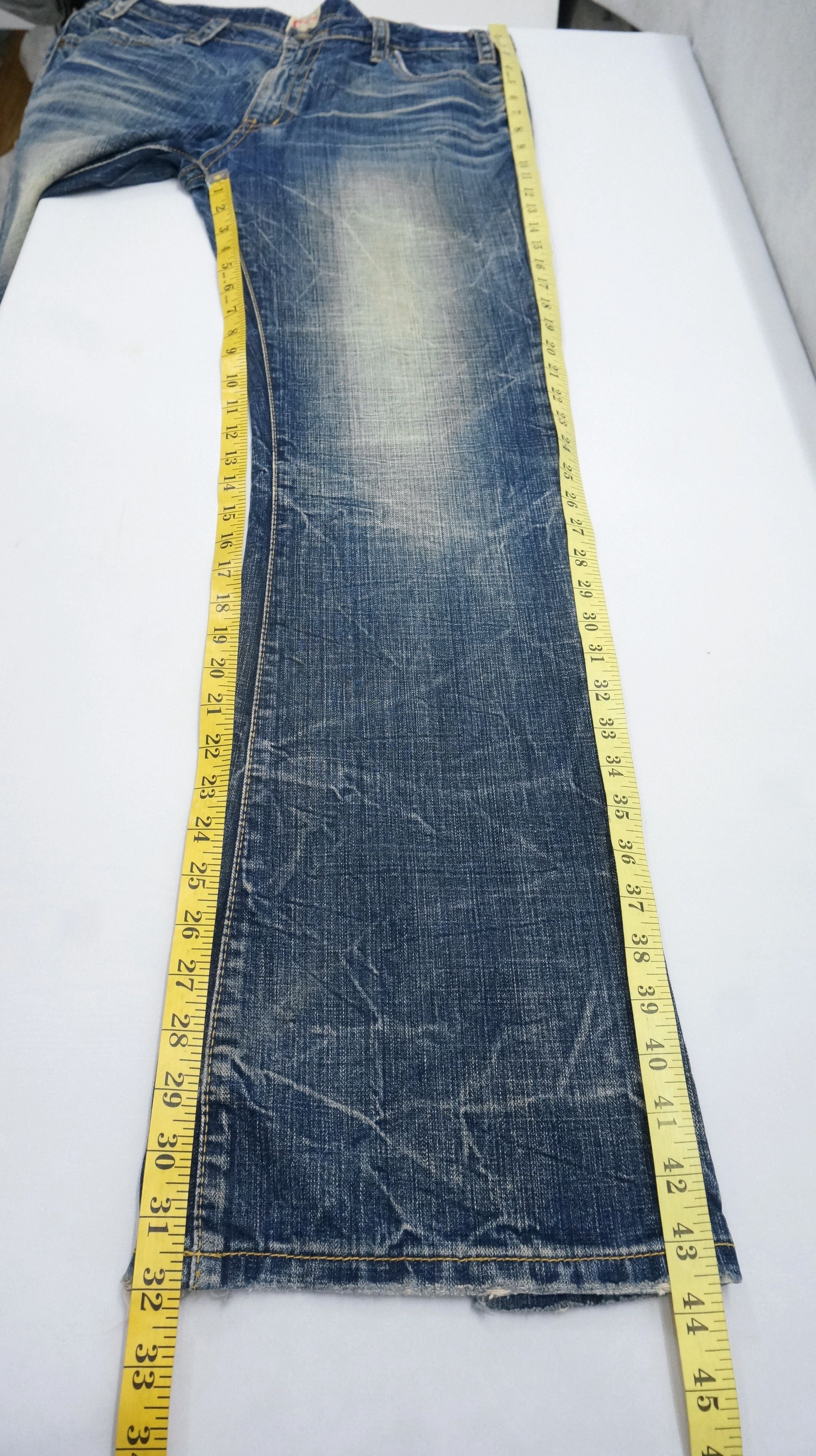 Japanese Brand VTG RARE 🔥 Flared OZZ-FIRST PINBALL Distressed Jeans Size US 34 / EU 50 - 14 Thumbnail