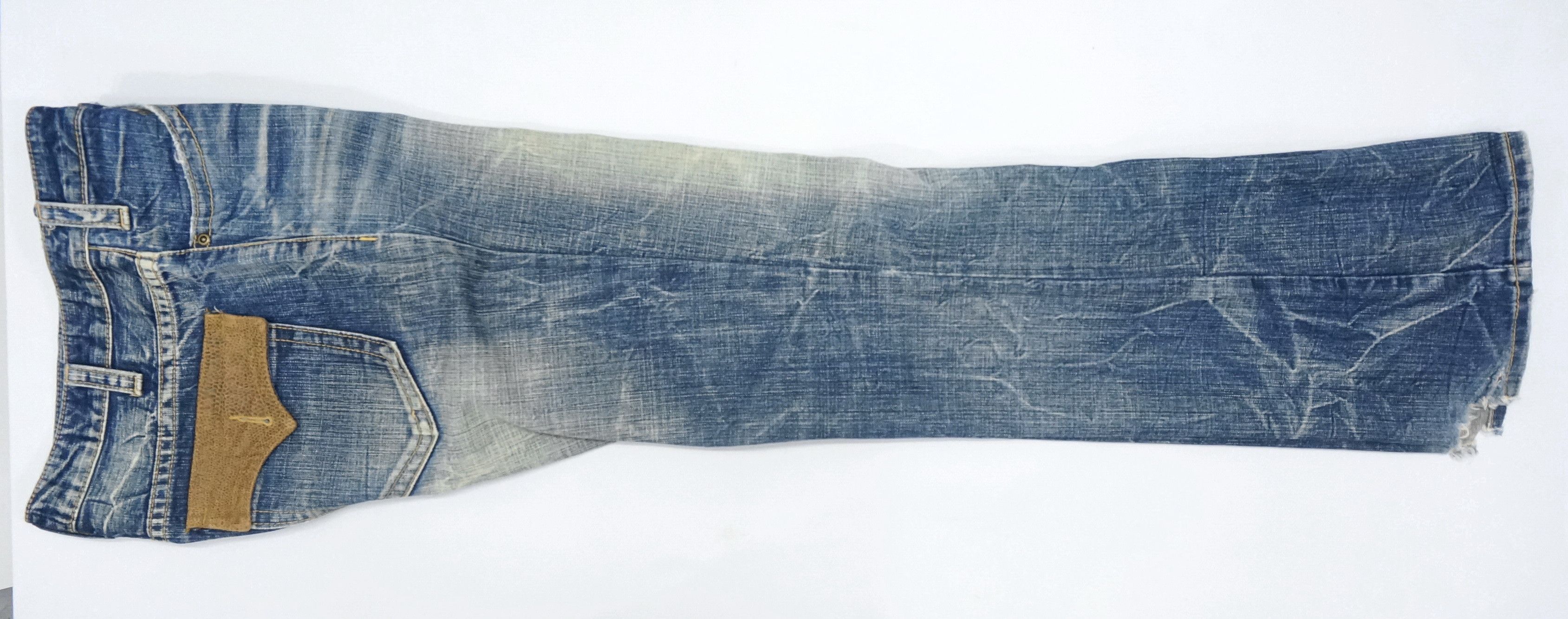Japanese Brand VTG RARE 🔥 Flared OZZ-FIRST PINBALL Distressed Jeans Size US 34 / EU 50 - 10 Thumbnail