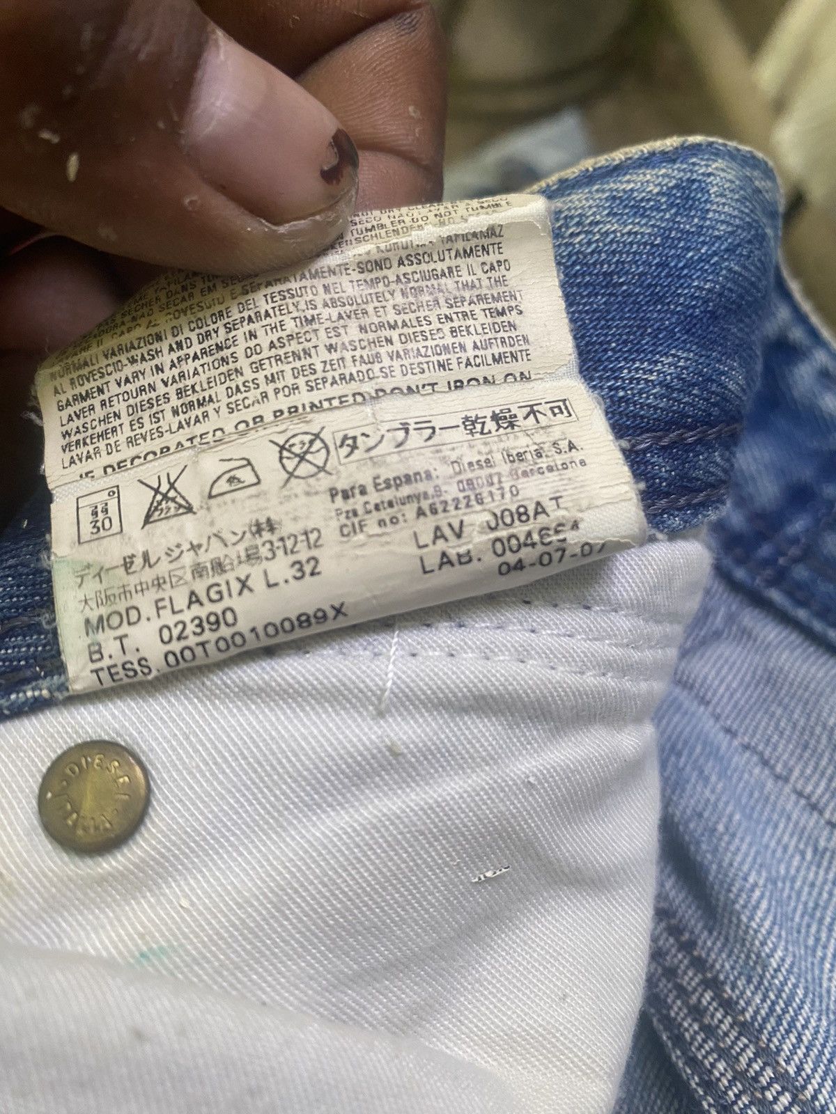 Diesel × Vintage VINTAGE DIESEL FLAGIX DISTRESSED denim Size US 32 / EU 48 - 10 Thumbnail