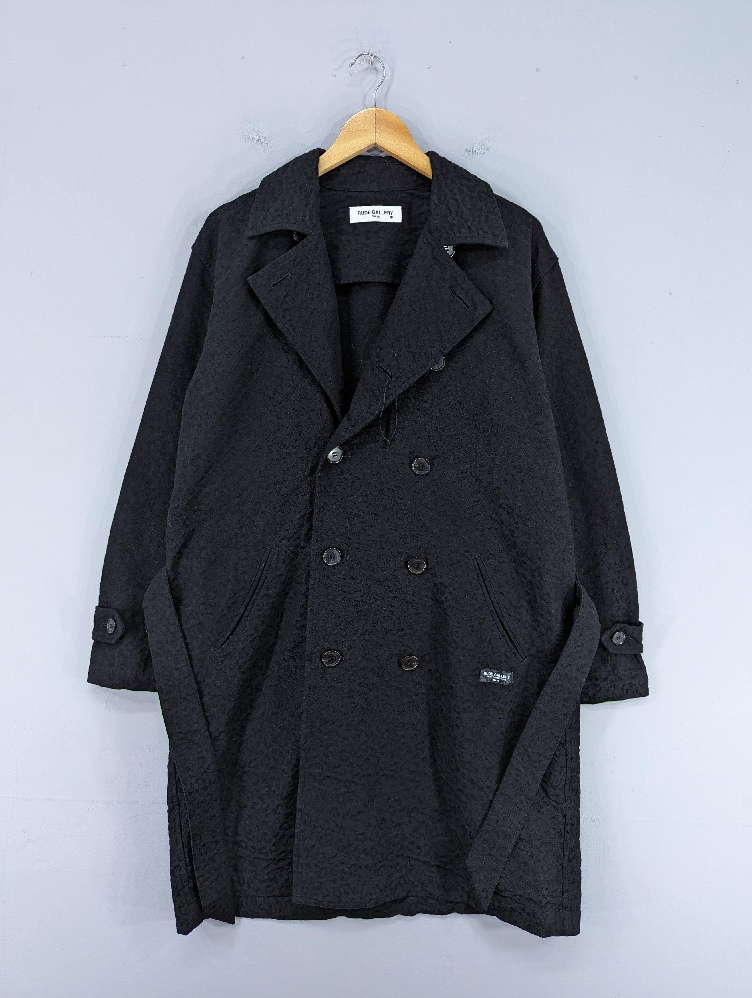 RUDE GALLERY 💥RARE💥[SAMPLE]Rude Gallery Double Breast Long Coat Jacket Size L / US 10 / IT 46 - 1 Thumbnail