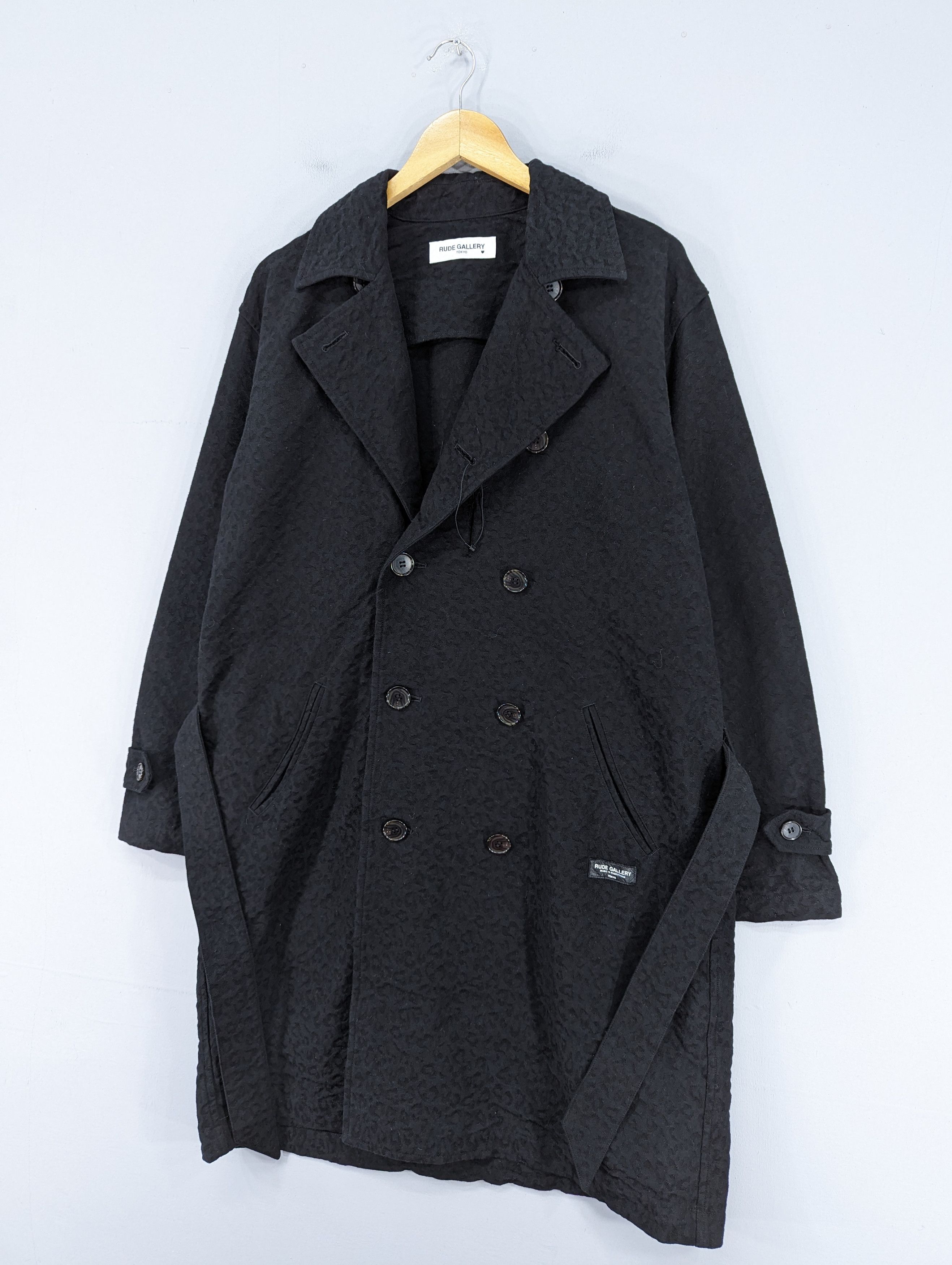 RUDE GALLERY 💥RARE💥[SAMPLE]Rude Gallery Double Breast Long Coat Jacket Size L / US 10 / IT 46 - 3 Thumbnail