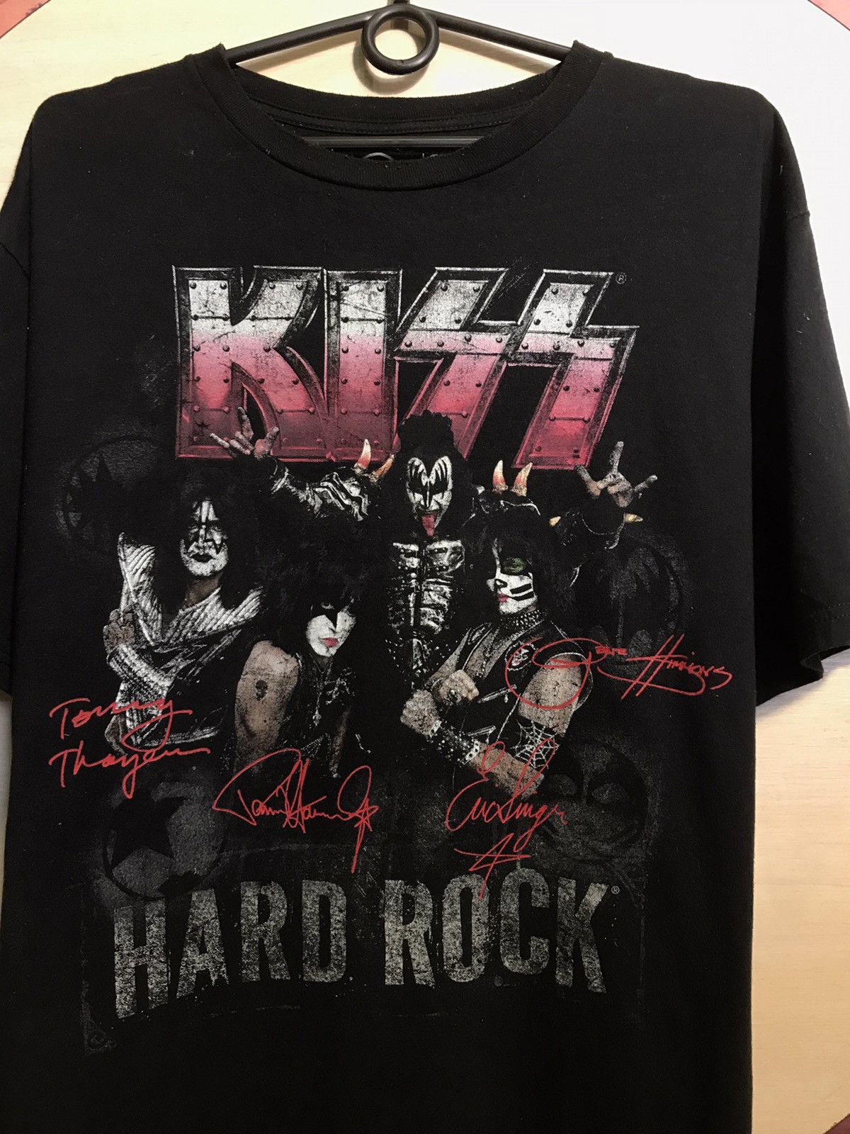 Hard Rock Cafe Vintage Kiss Hard Rock Cafe band streetwear tee Size US L / EU 52-54 / 3 - 3 Thumbnail