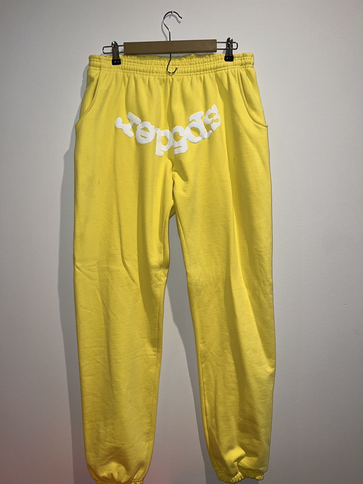 Sp5der Sp5der Yellow Sweats Size US 36 / EU 52 - 1 Thumbnail