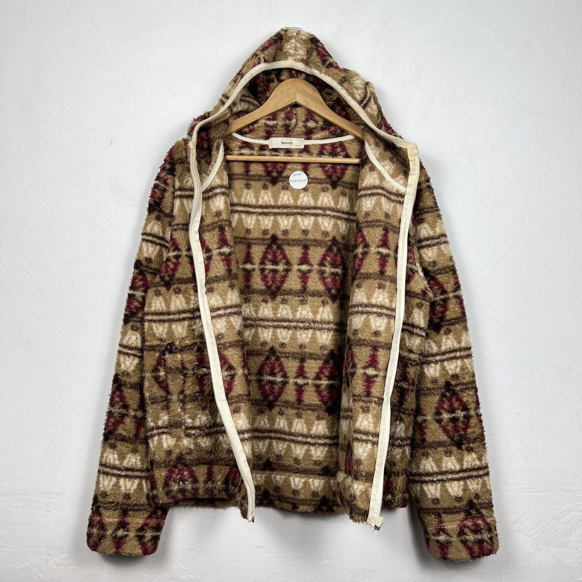 Japanese Brand Vintage Famock Fleece Aztec Navajo Native Hoodie J0010 Size US M / EU 48-50 / 2 - 4 Thumbnail