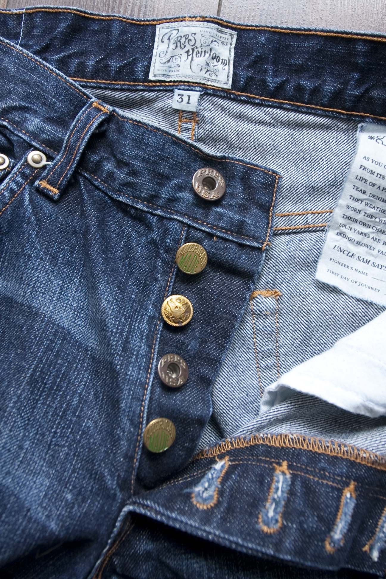 Prps PRPS Heirloom Jeans Distressed Size 31x28 Made in USA Size US 31 - 7 Thumbnail