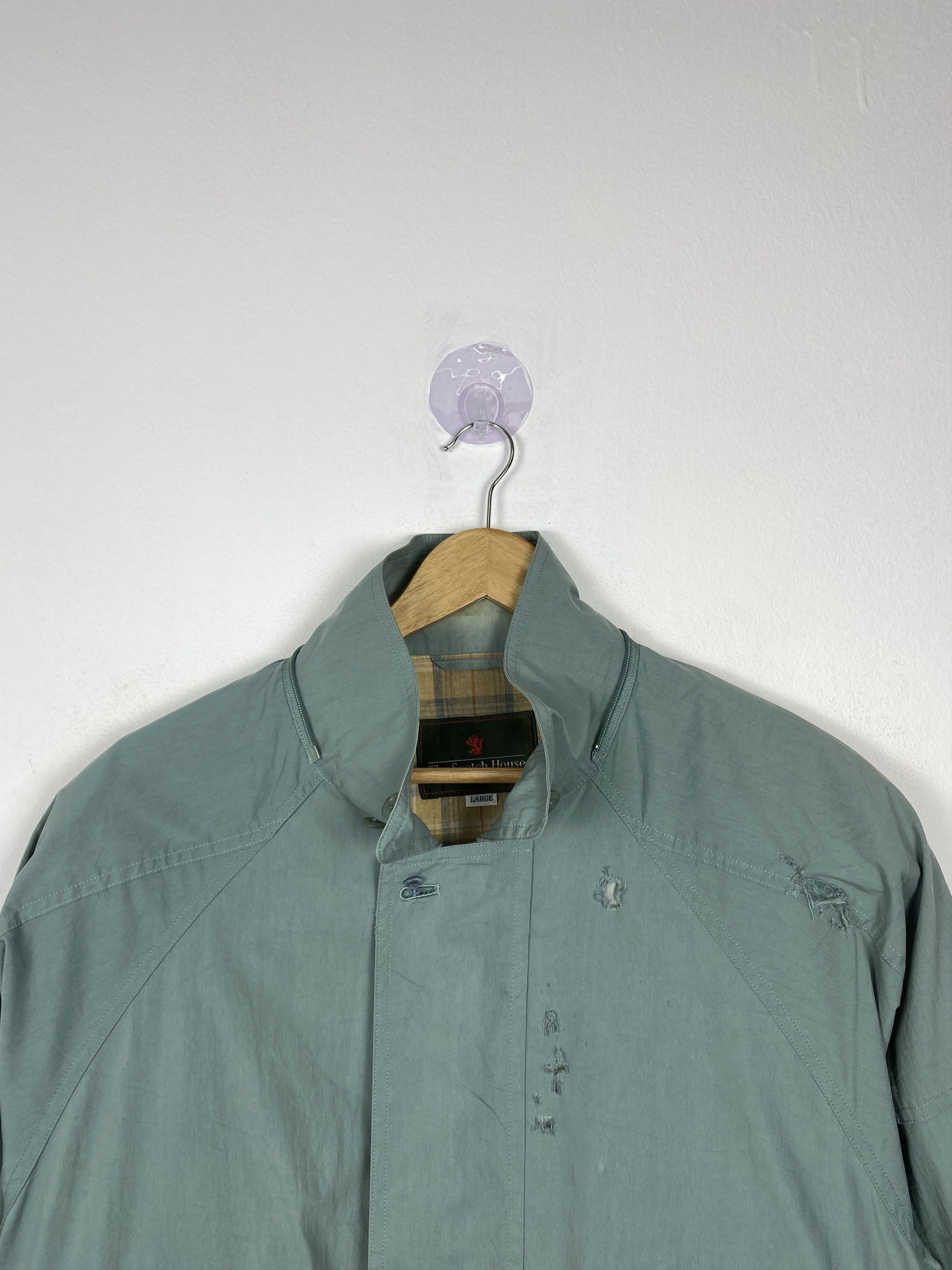 Vintage Vintage THE SCOTH HOUSE Flannel Lining Zip Up Jacket J1175 Size US S / EU 44-46 / 1 - 2 Thumbnail