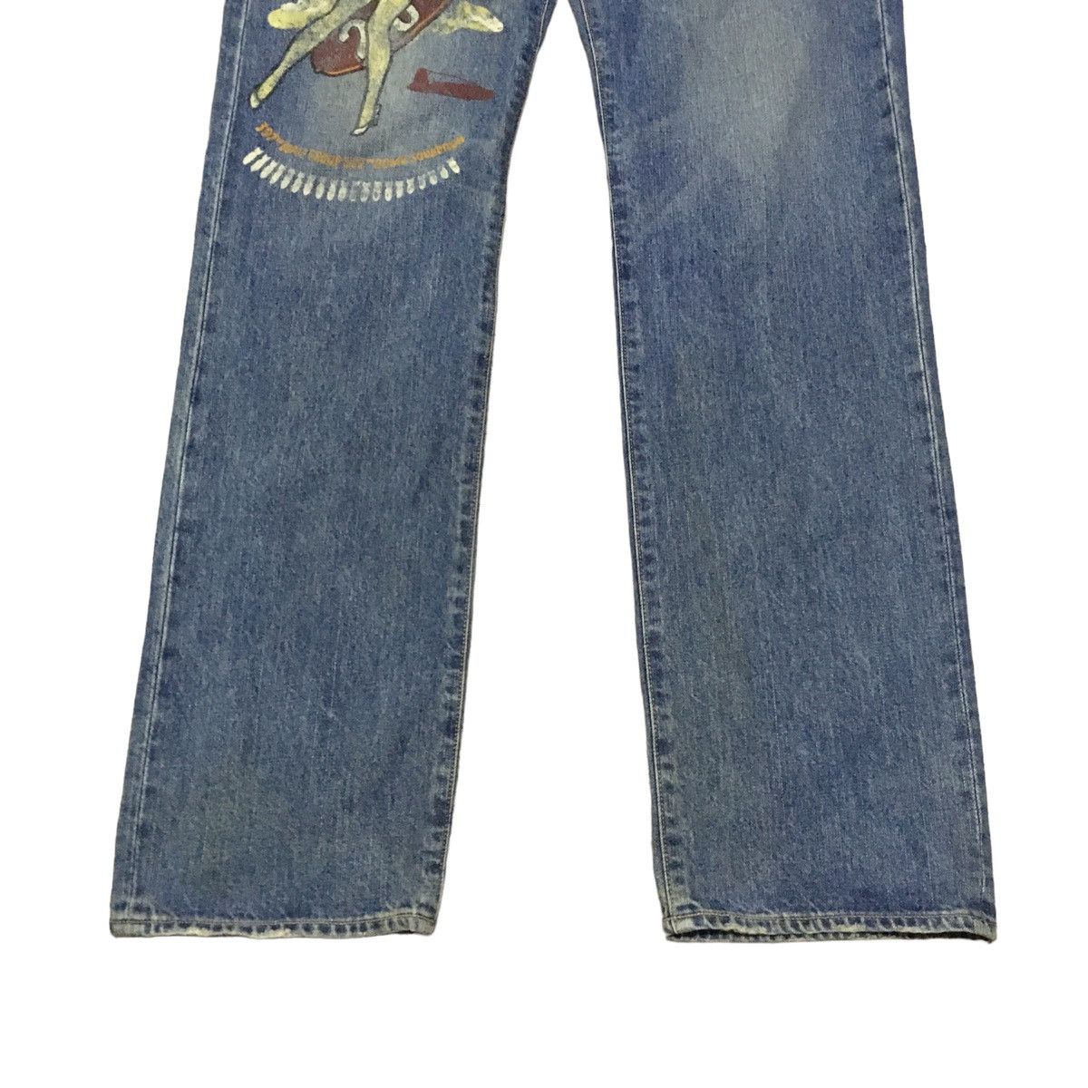 Avirex × If Six Was Nine × Tornado Mart Rare Design Vintage Brand Avirex Sexy Girl Jeans 1990s Size US 30 / EU 46 - 5 Thumbnail