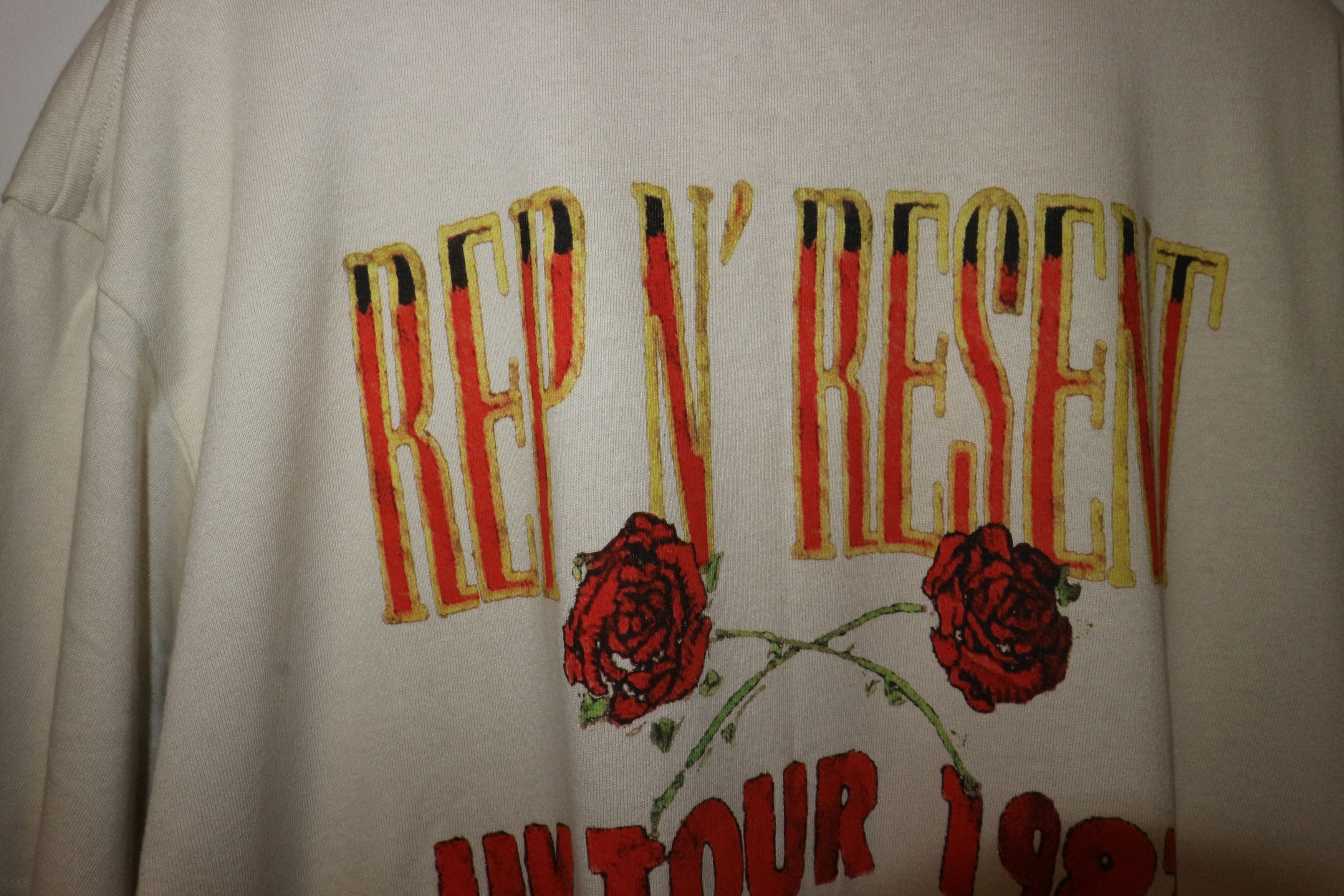 Represent Clo. UK TOUR 1987 TSHIRT Size US L / EU 52-54 / 3 - 8 Thumbnail