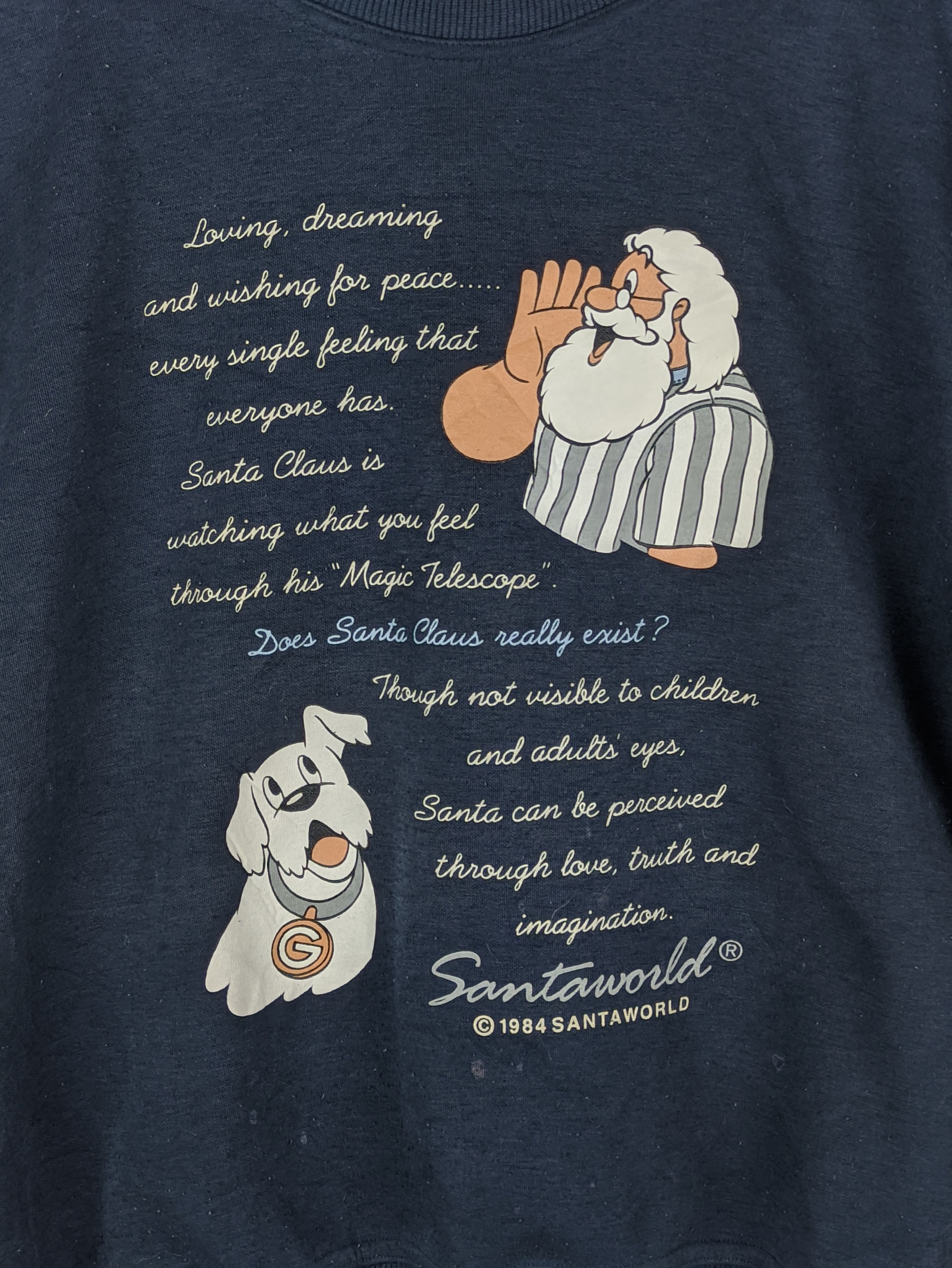 Vintage Steals🔥Vintage Sweatshirt Santa World 1984 Size US M / EU 48-50 / 2 - 6 Thumbnail