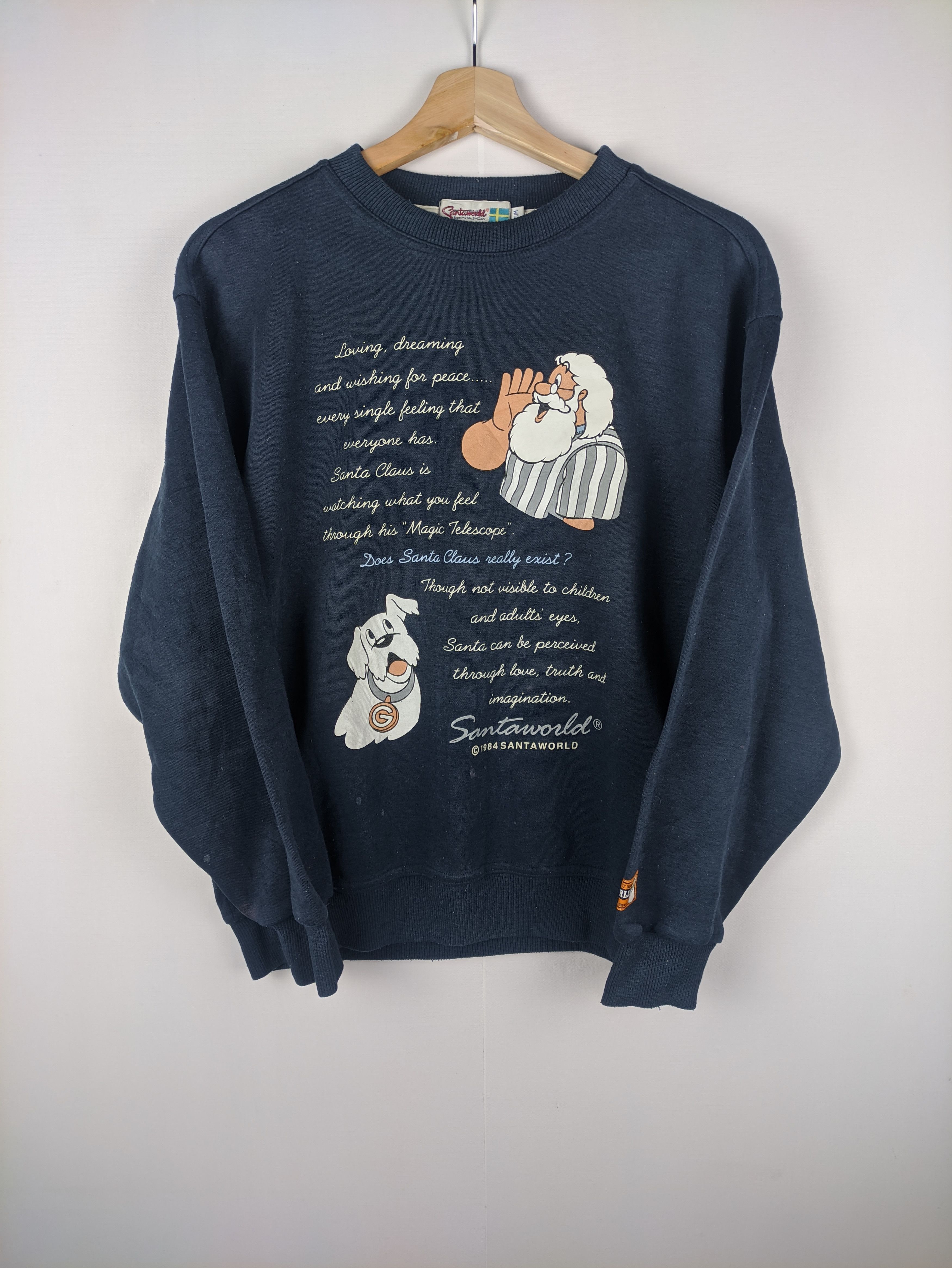 Vintage Steals🔥Vintage Sweatshirt Santa World 1984 Size US M / EU 48-50 / 2 - 1 Thumbnail