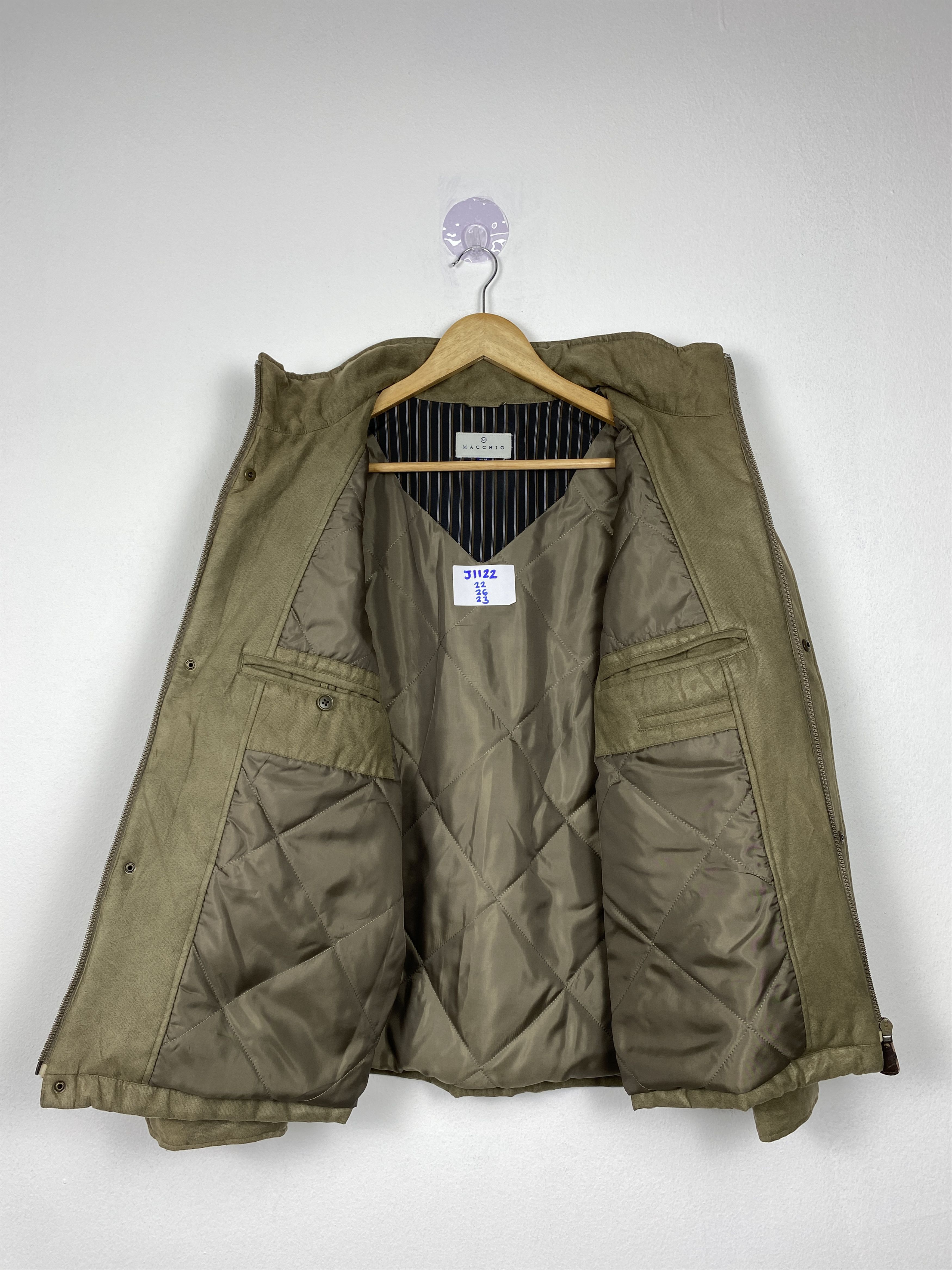 Japanese Brand Vintage MACCHIO Quilted Lining Zip Up Jacket J1122 Size US S / EU 44-46 / 1 - 7 Thumbnail