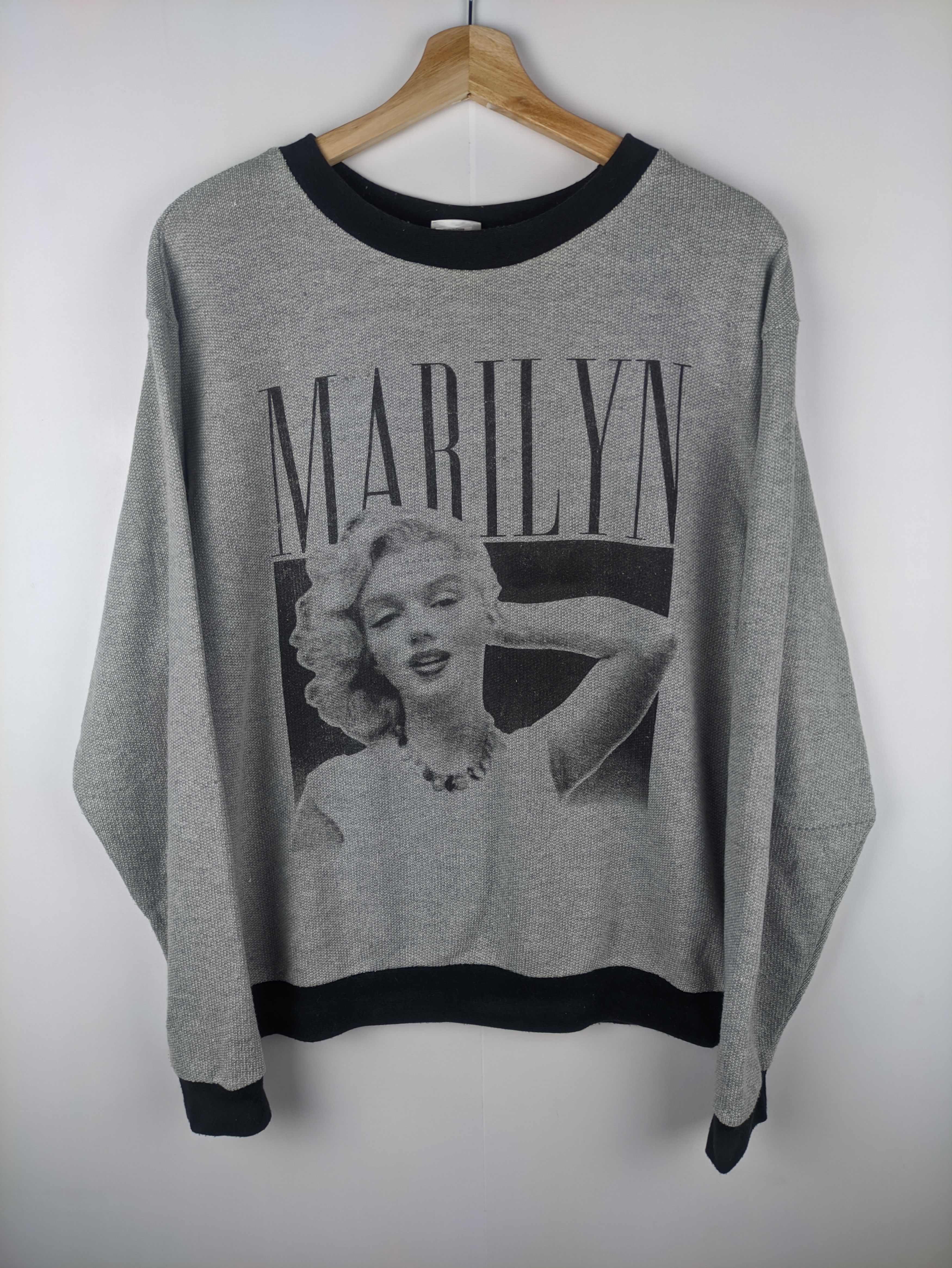 Japanese Brand Steals🔥Marilyn Monroe Sweatshirt Big Logo Size L / US 10 / IT 46 - 1 Thumbnail