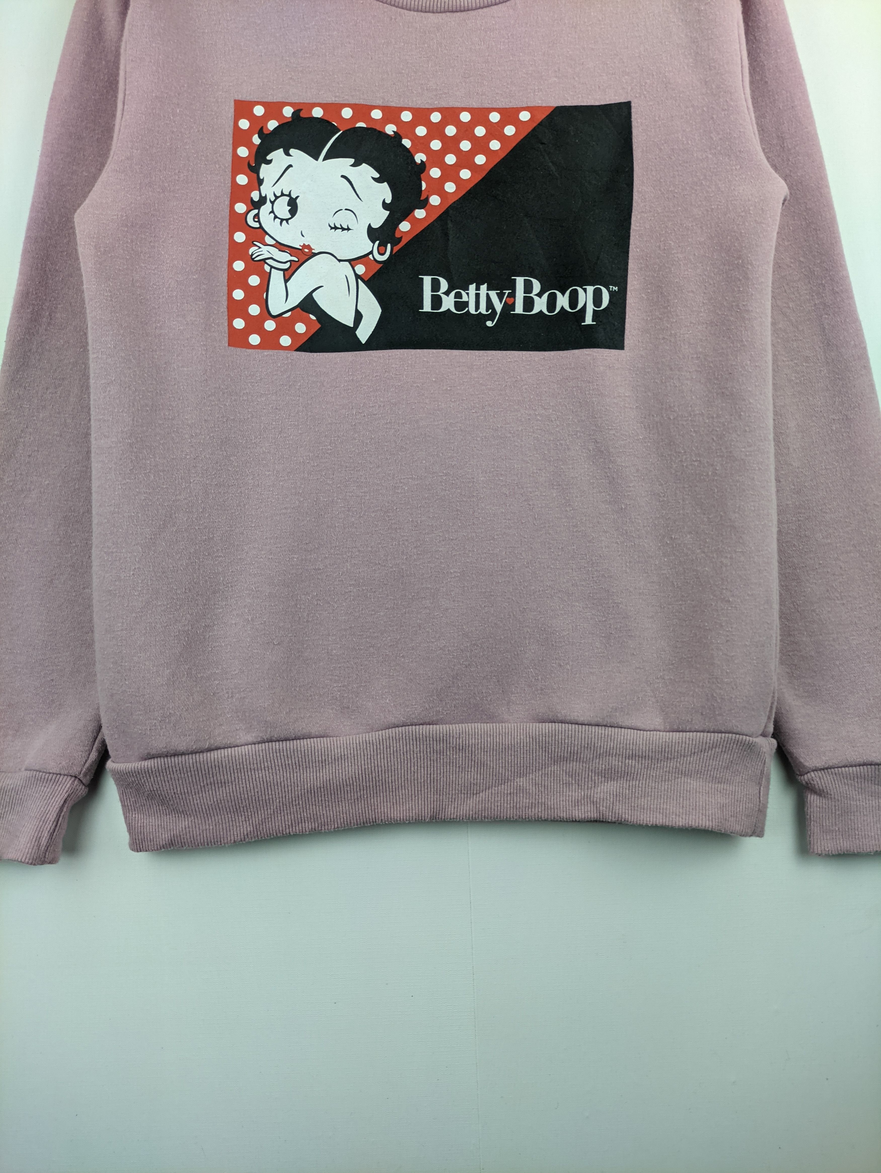 Cartoon Network Steals🔥Betty Boop Sweatshirt Big Logo Size S / US 4 / IT 40 - 6 Thumbnail