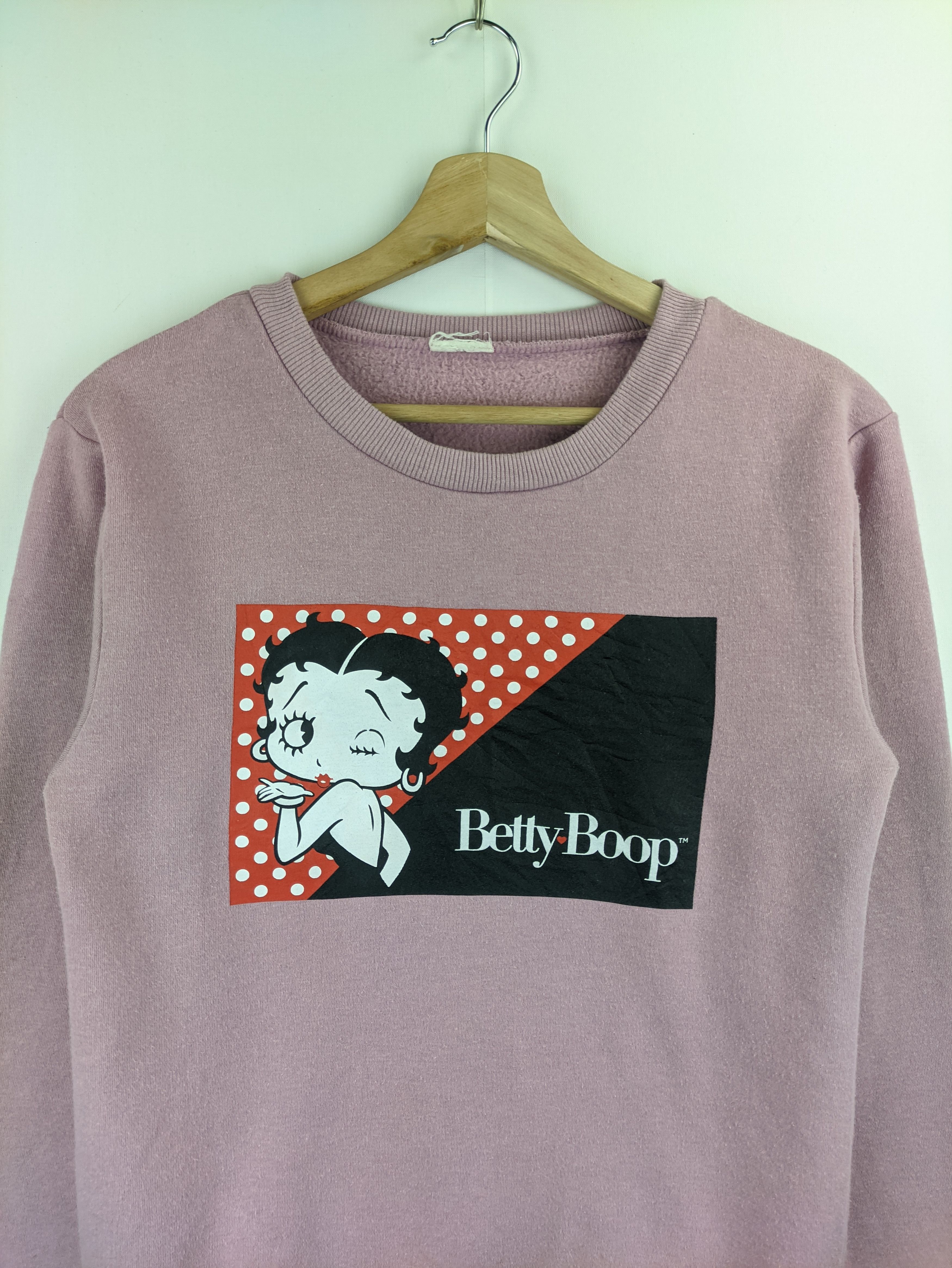 Cartoon Network Steals🔥Betty Boop Sweatshirt Big Logo Size S / US 4 / IT 40 - 5 Thumbnail