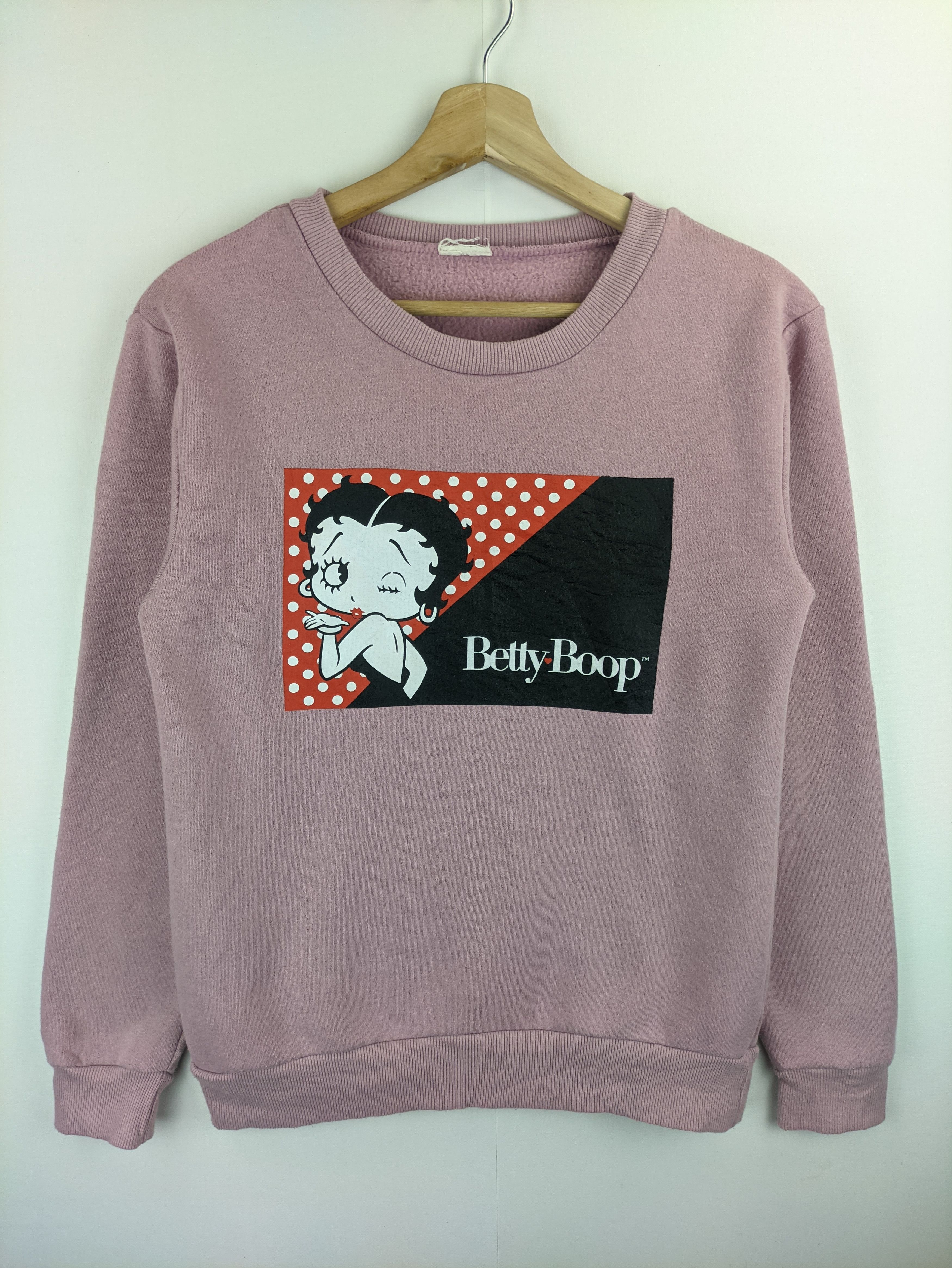 Cartoon Network Steals🔥Betty Boop Sweatshirt Big Logo Size S / US 4 / IT 40 - 1 Thumbnail