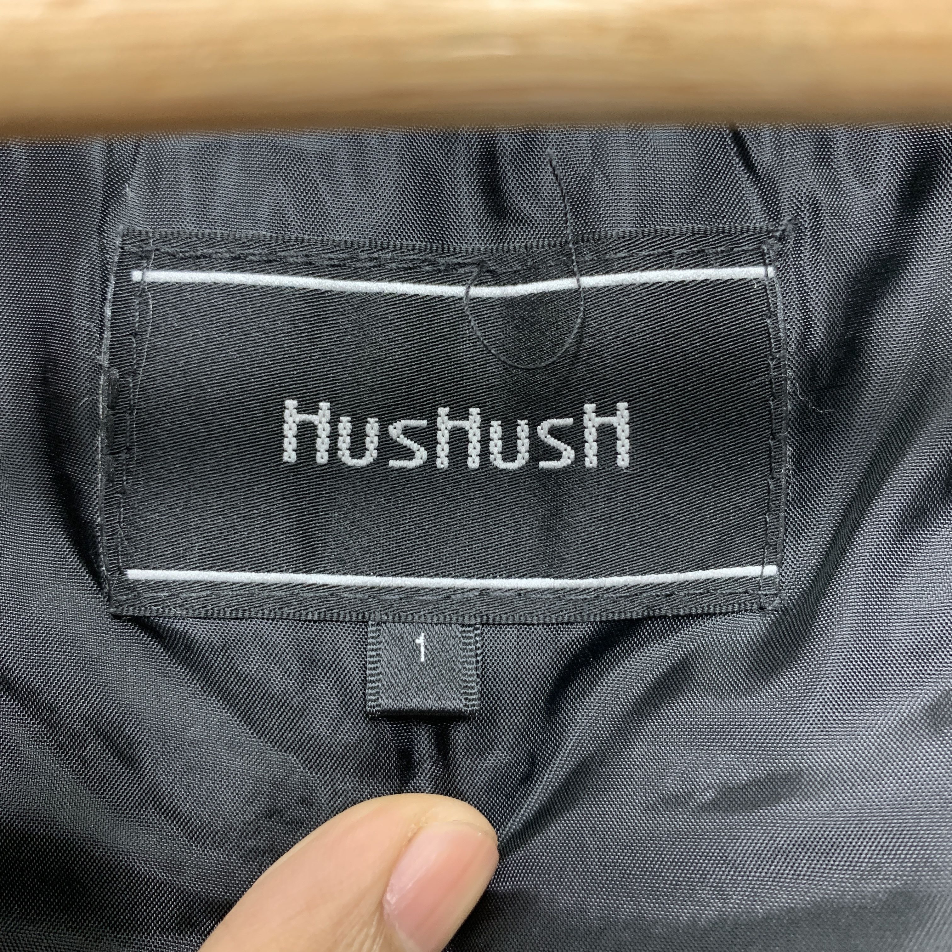 Japanese Brand Vintage HUSHUSH Quilted Lining Hoodie Long Jacket J1053 Size US S / EU 44-46 / 1 - 8 Thumbnail