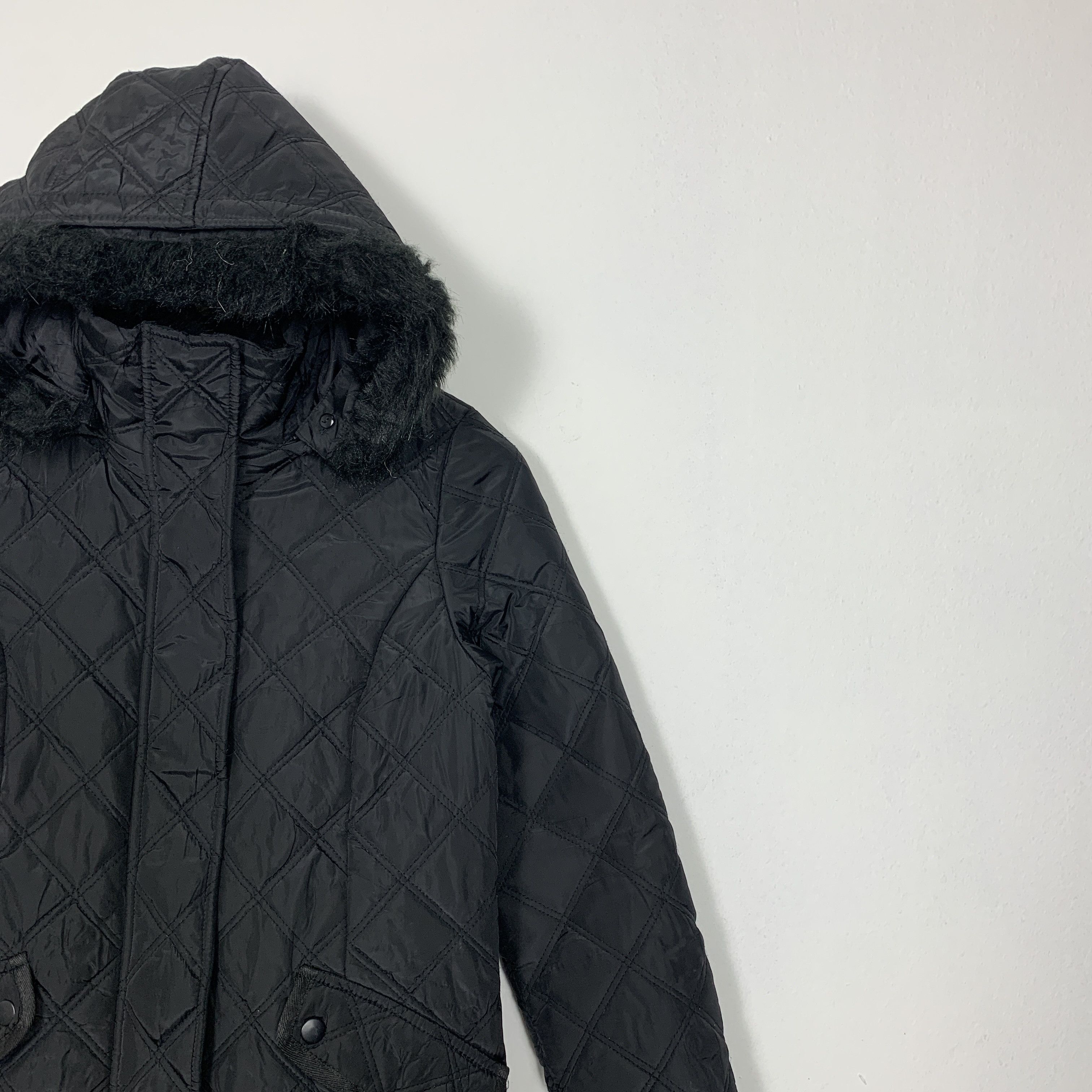 Japanese Brand Vintage HUSHUSH Quilted Lining Hoodie Long Jacket J1053 Size US S / EU 44-46 / 1 - 4 Thumbnail