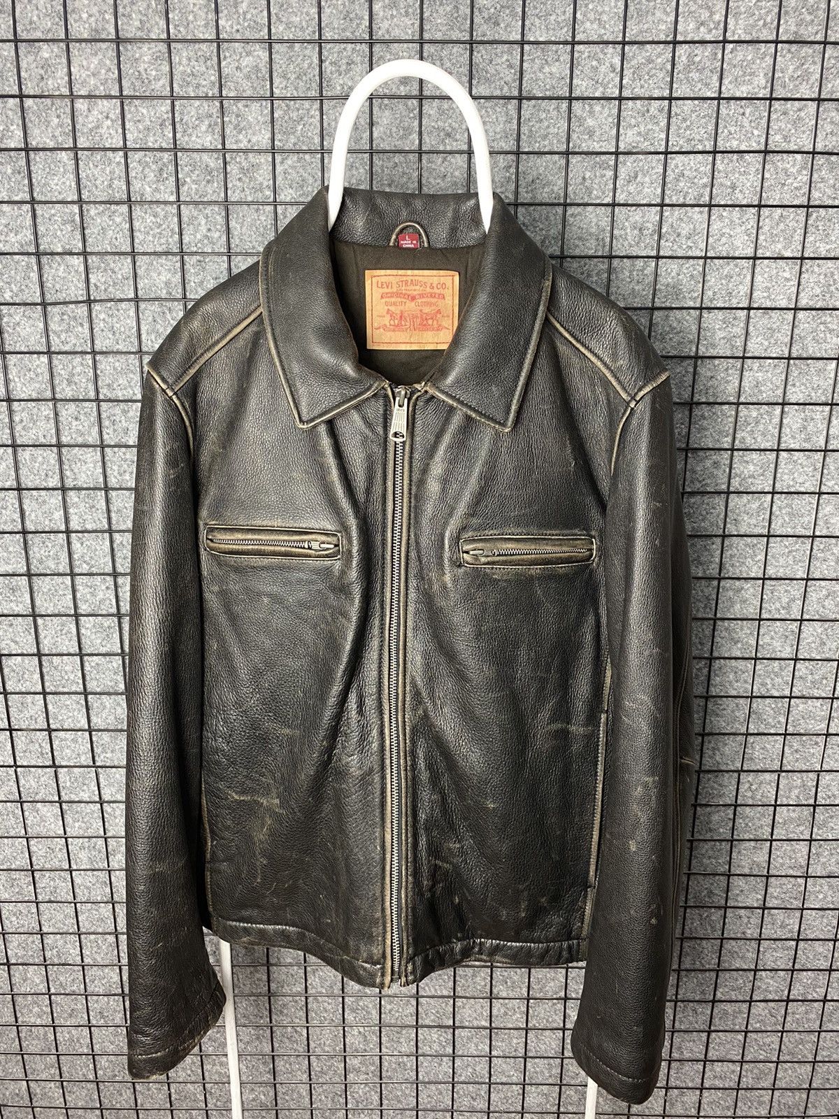 Levi's Levi’s Vintage Style 80s 90s Genuine Leather Jacket Size L | Grailed