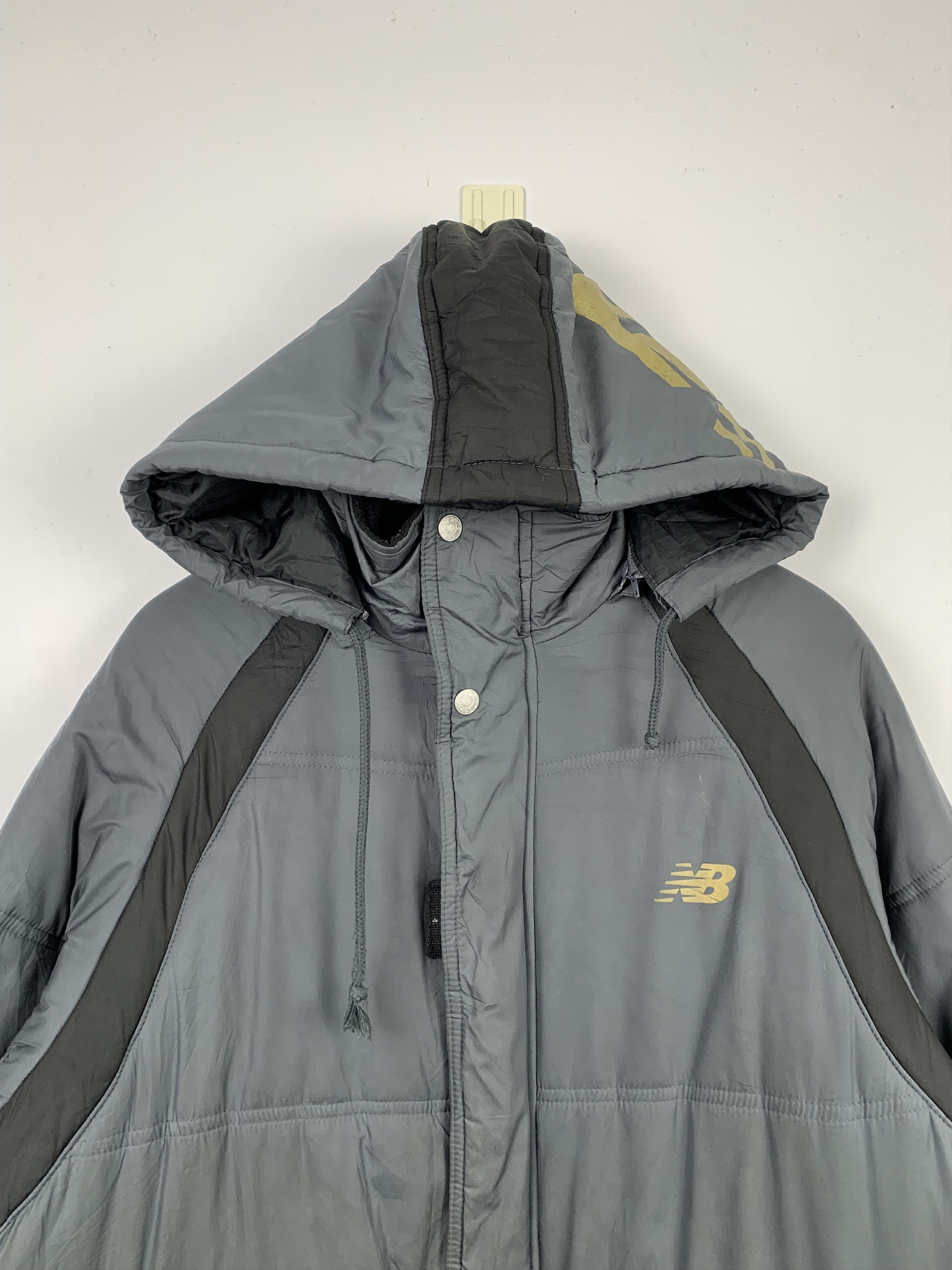 New Balance Vintage New Balance Long Puffer Coat Hooded J0267 Size US L / EU 52-54 / 3 - 2 Thumbnail
