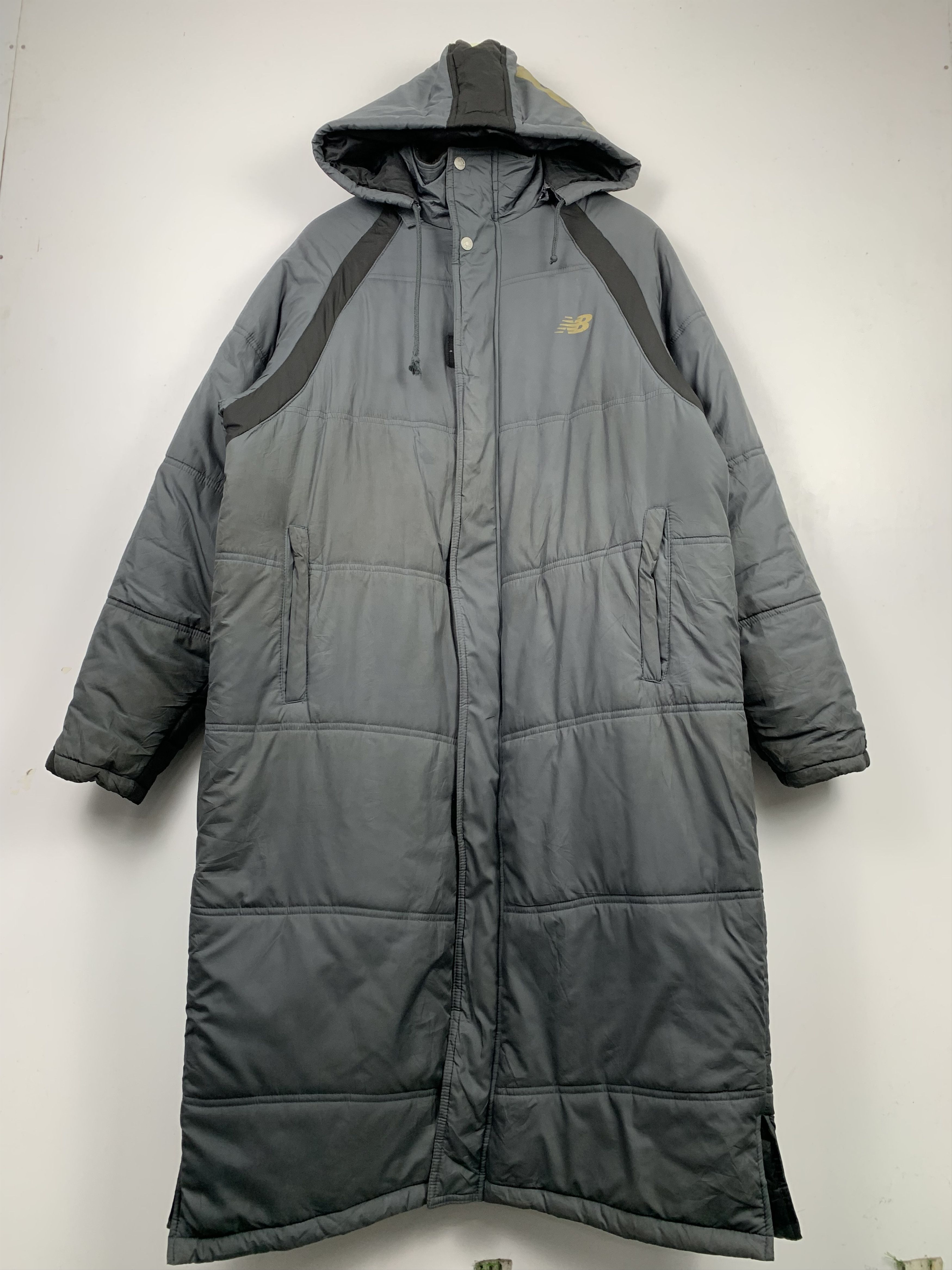 New Balance Vintage New Balance Long Puffer Coat Hooded J0267 Size US L / EU 52-54 / 3 - 1 Thumbnail