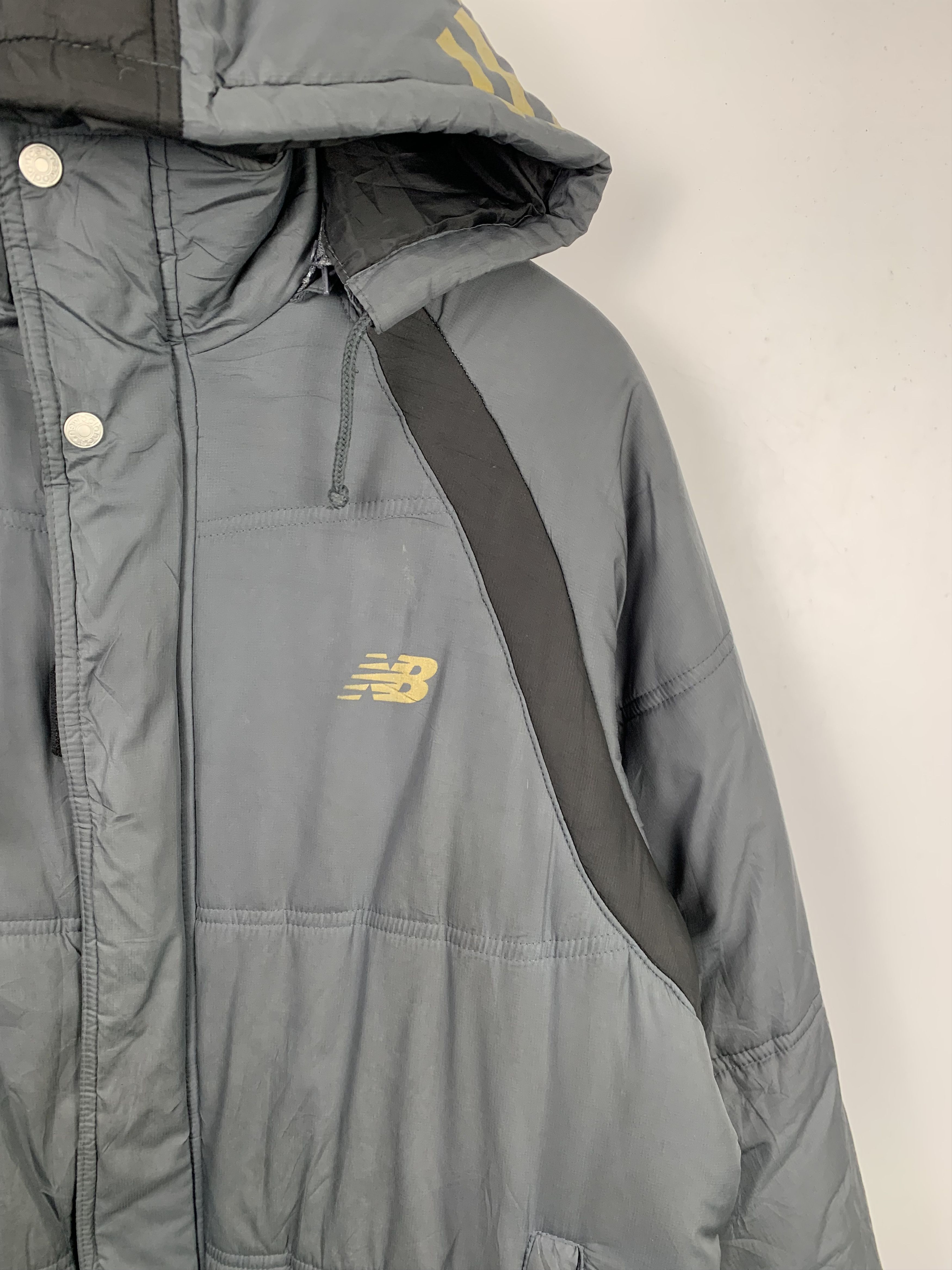 New Balance Vintage New Balance Long Puffer Coat Hooded J0267 Size US L / EU 52-54 / 3 - 4 Thumbnail