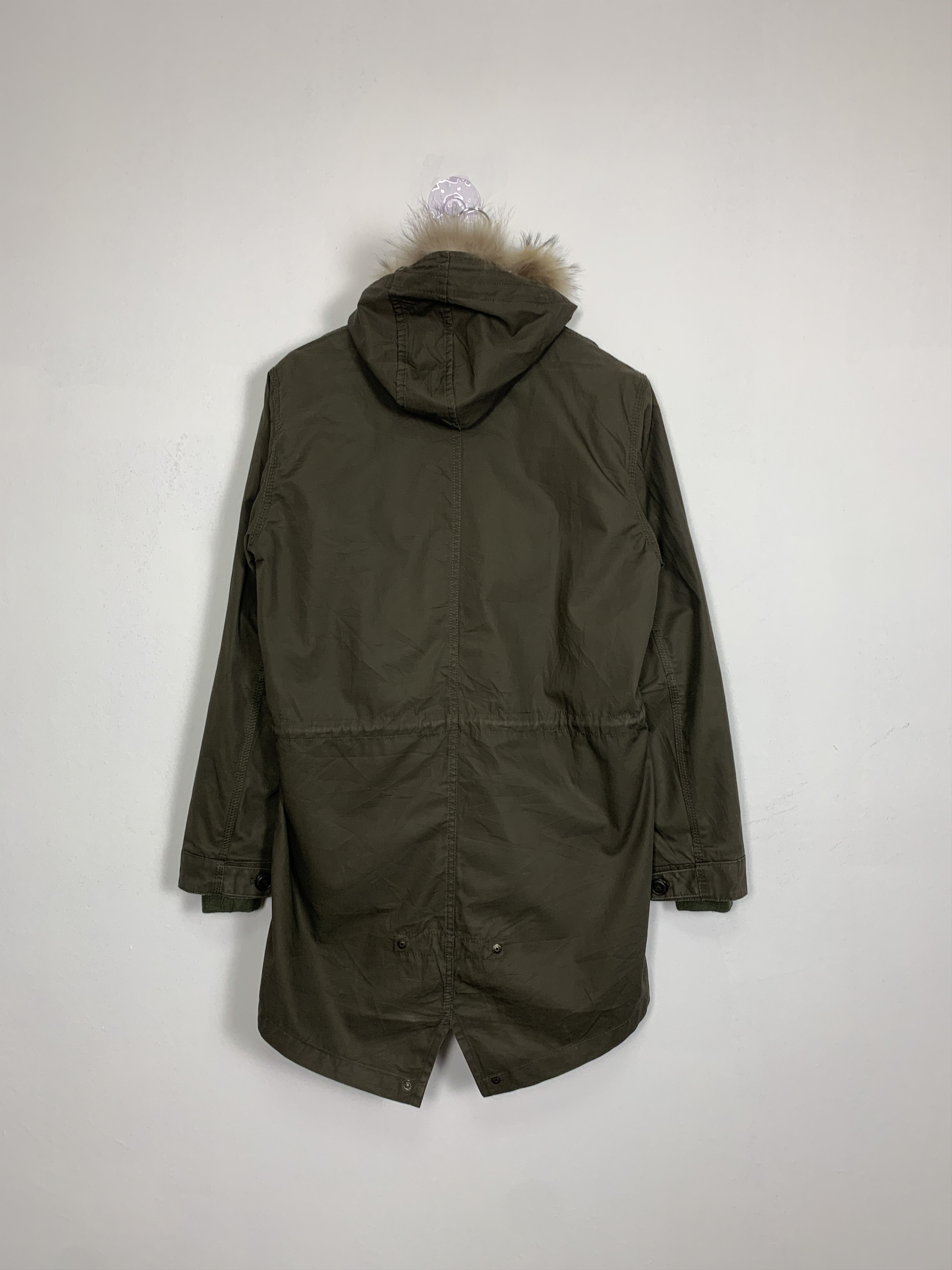 Japanese Brand Vintage BACK NUMBER Military Two Layer Hoodie Parkas J0880 Size US S / EU 44-46 / 1 - 11 Thumbnail
